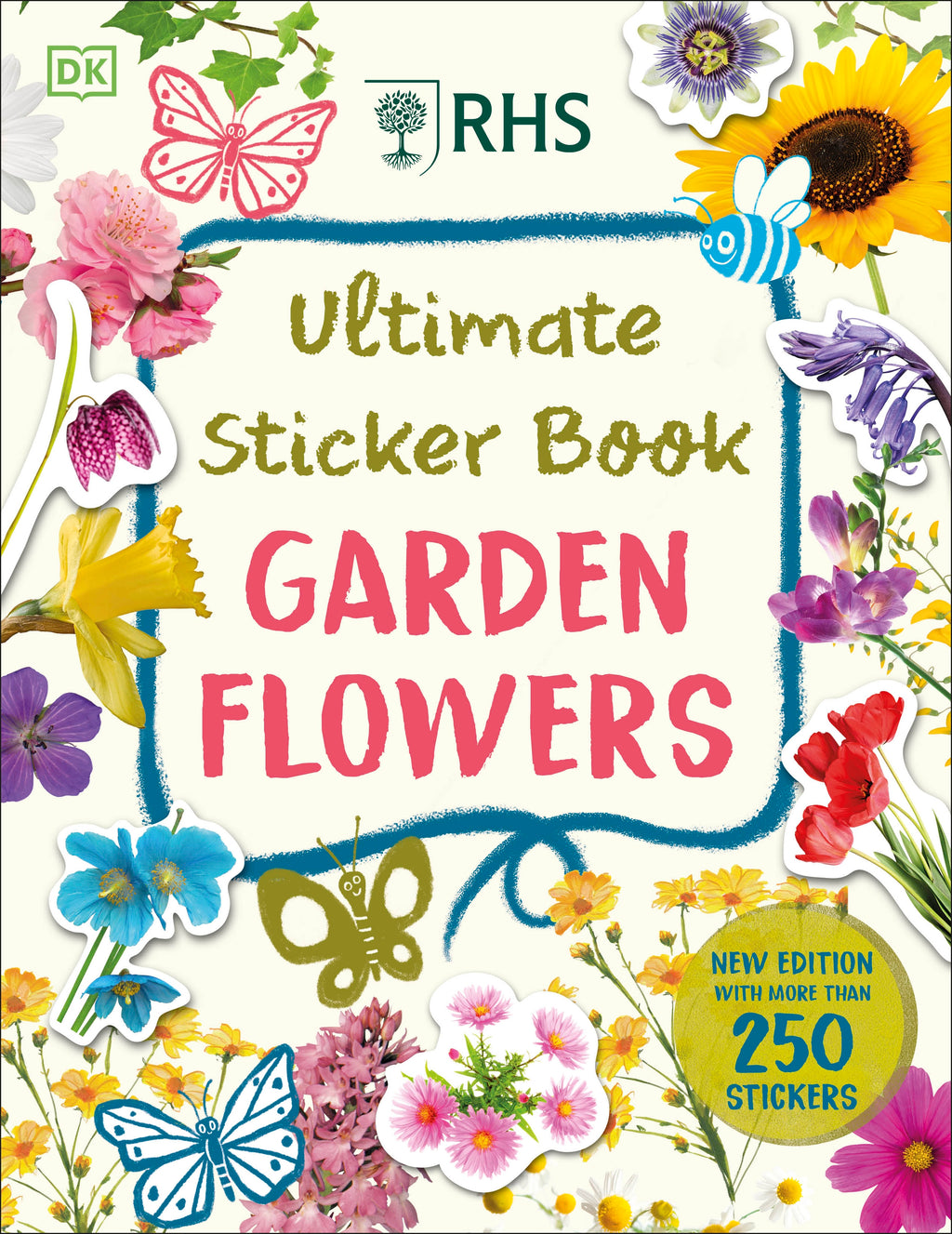 9780241608357-RHS Ultimate Sticker Book Garden Flowers-Jacket Image