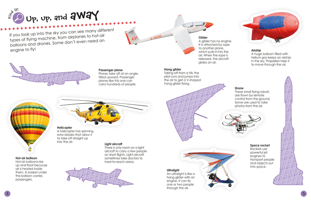 Ultimate Sticker Book: Airplanes and Other Flying Machines