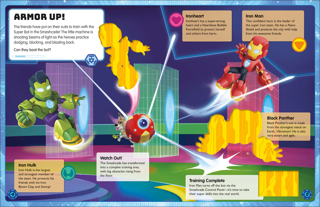 Marvel Iron Man and his Awesome Friends Ultimate Sticker Book-Spread, Image, (PRHC, Design, Do, Not, Use)-2