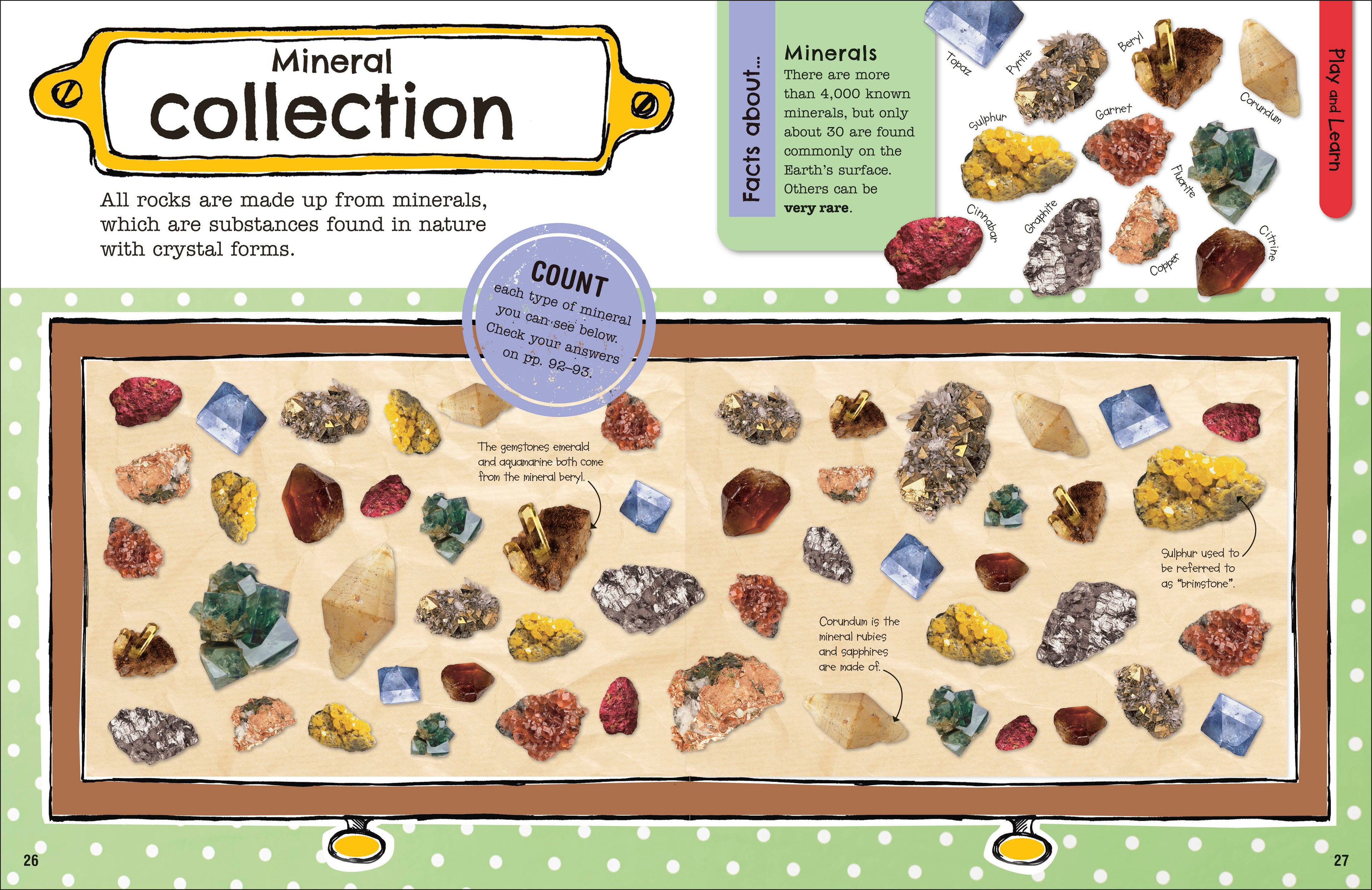 The Fact-Packed Activity Book: Rocks and Minerals-spread image
