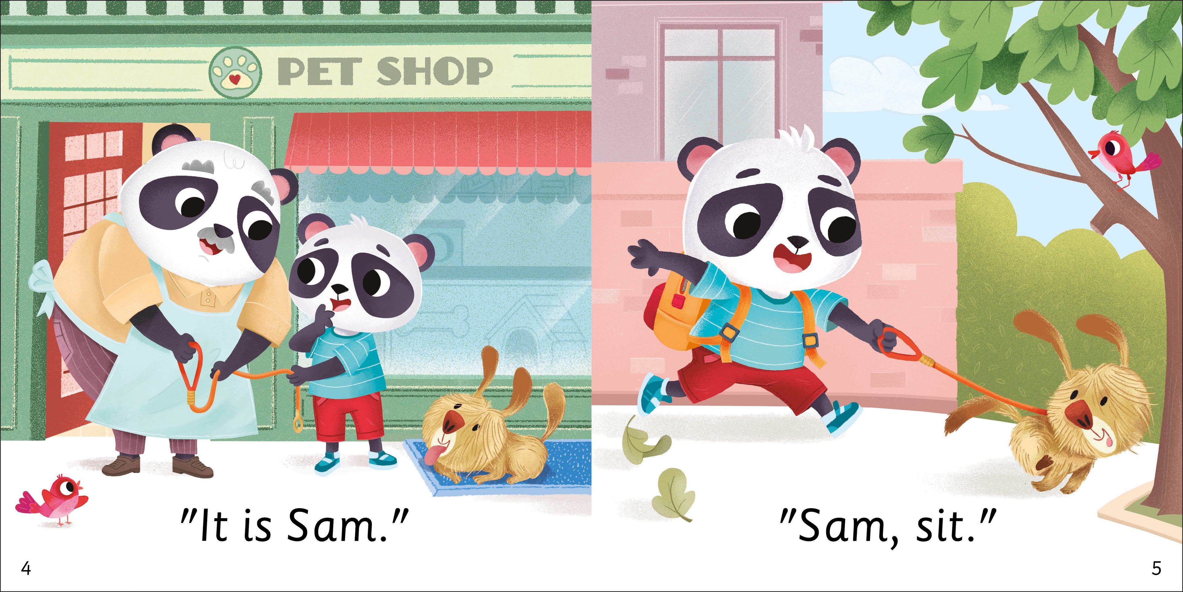 DK Super Phonics My First Decodable Stories Pet Shop Panda-Spread, Image, (PRHC, Design, Do, Not, Use)-7