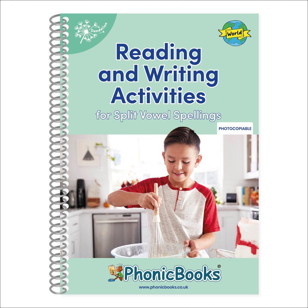 Phonic Books Dandelion World Split Vowel Spellings Activities-book cover