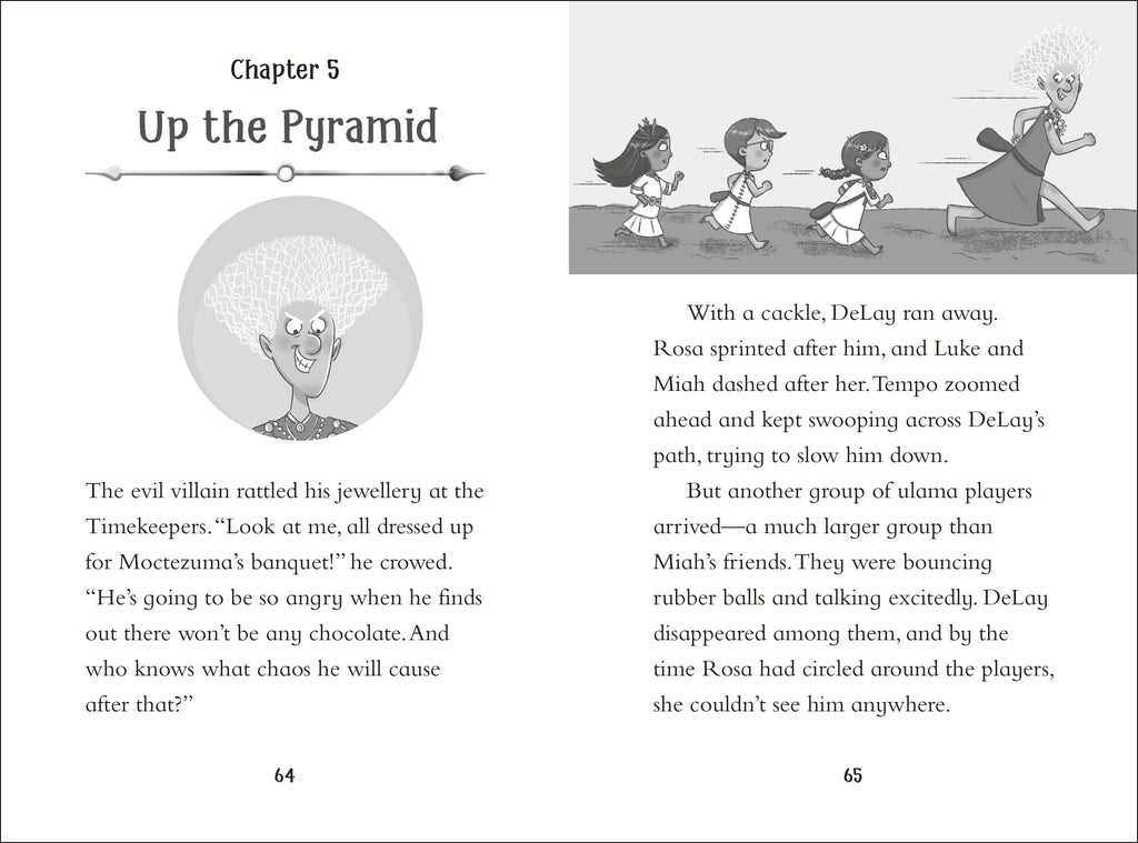 The Timekeepers: The Aztec Adventure-Spread, Image, (PRHC, Design, Do, Not, Use)-1