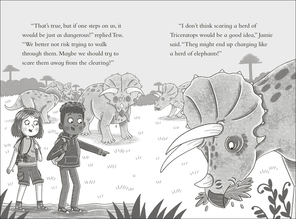 Dinosaur Club: A Triceratops Charge-Spread, Image, (PRHC, Design, Do, Not, Use)-3