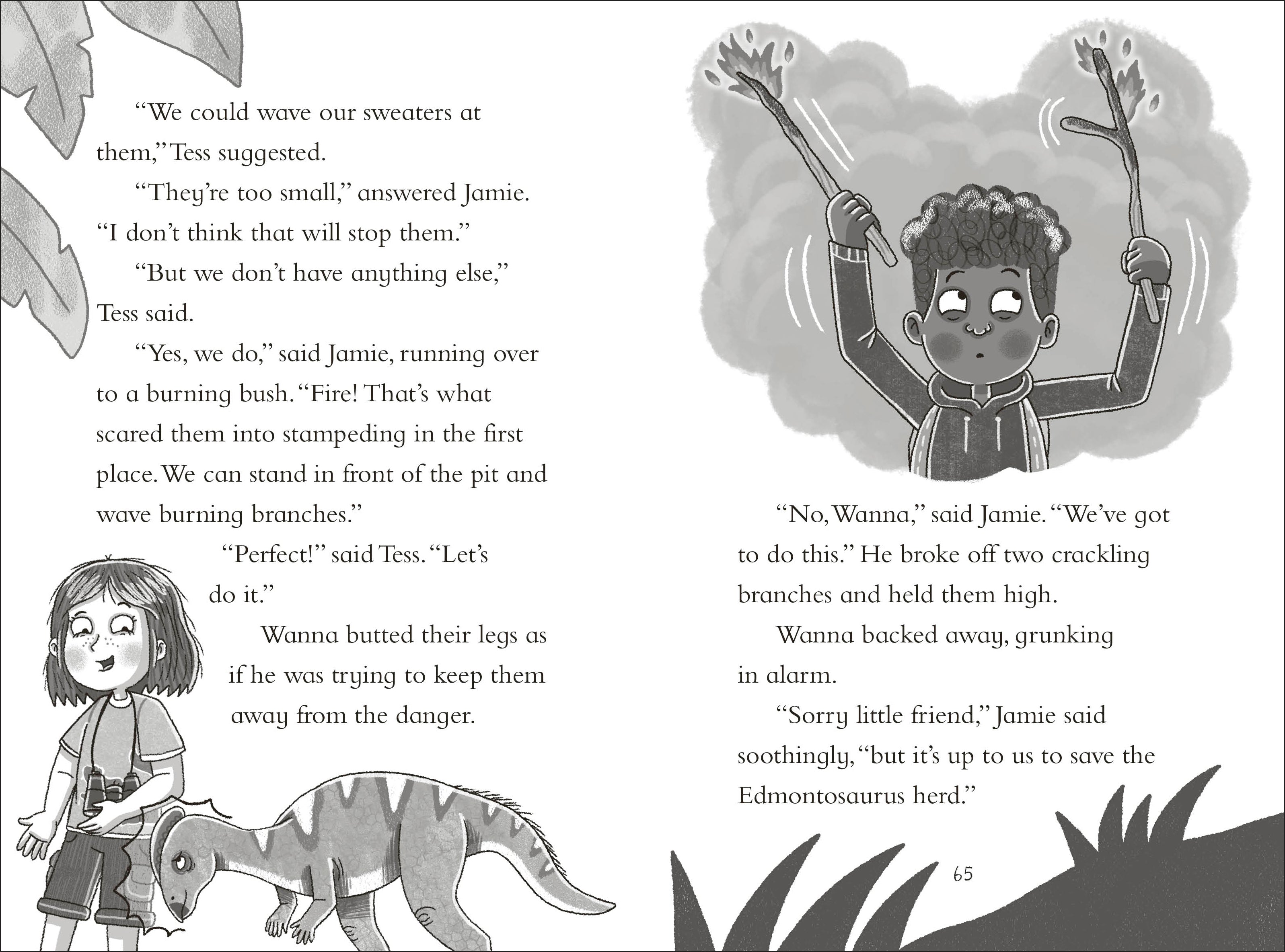 Dinosaur Club: The Edmontosaurus Stampede-Spread, Image, (PRHC, Design, Do, Not, Use)-6