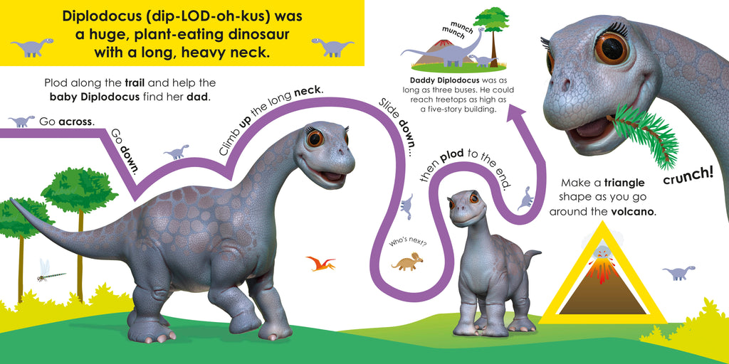 Follow the Trail: Baby Dinosaurs