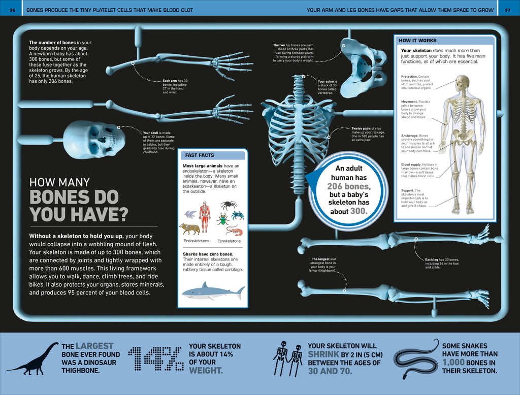1,000 Amazing Human Body Facts