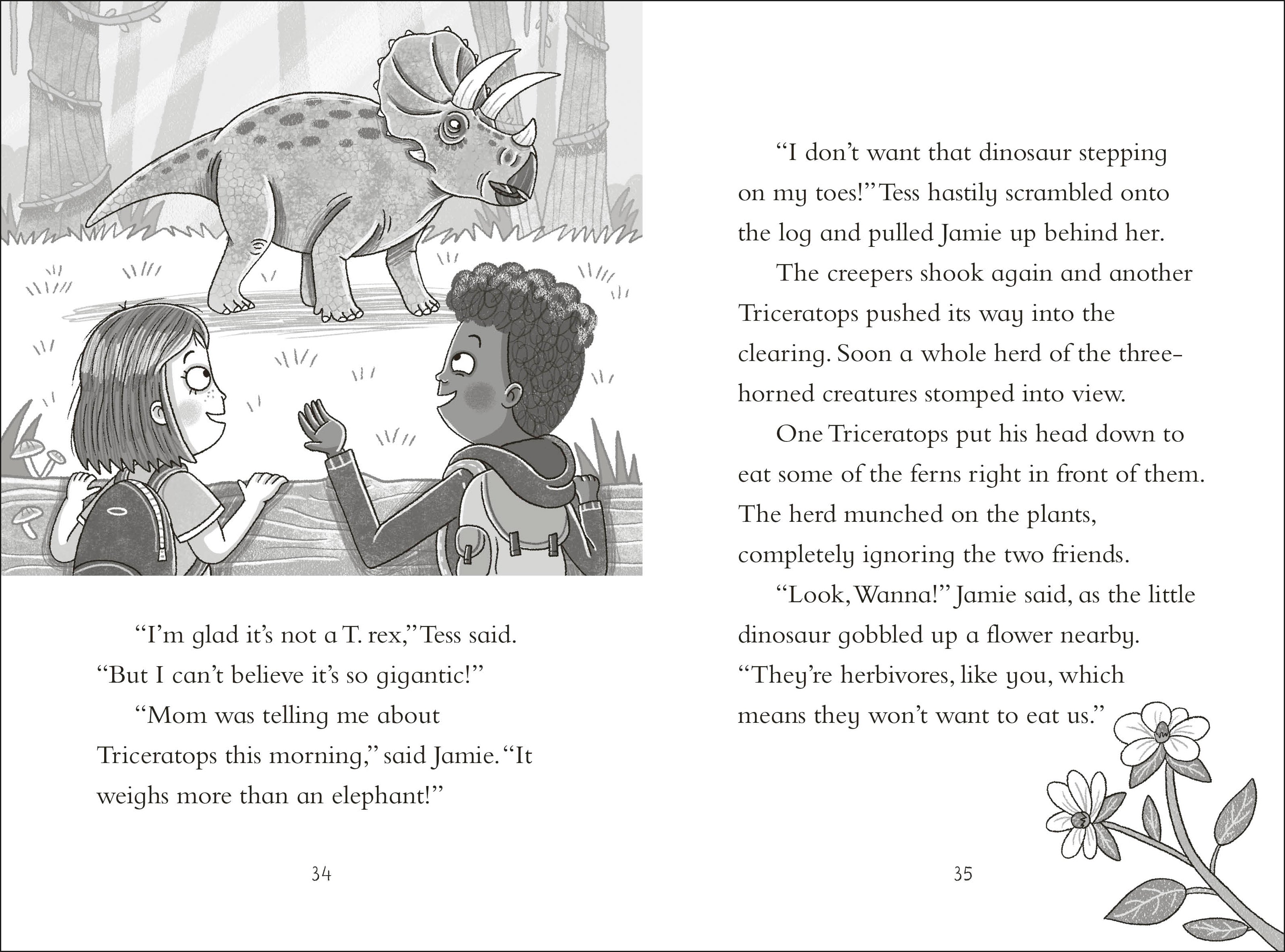 Dinosaur Club: A Triceratops Charge-Spread, Image, (PRHC, Design, Do, Not, Use)-2