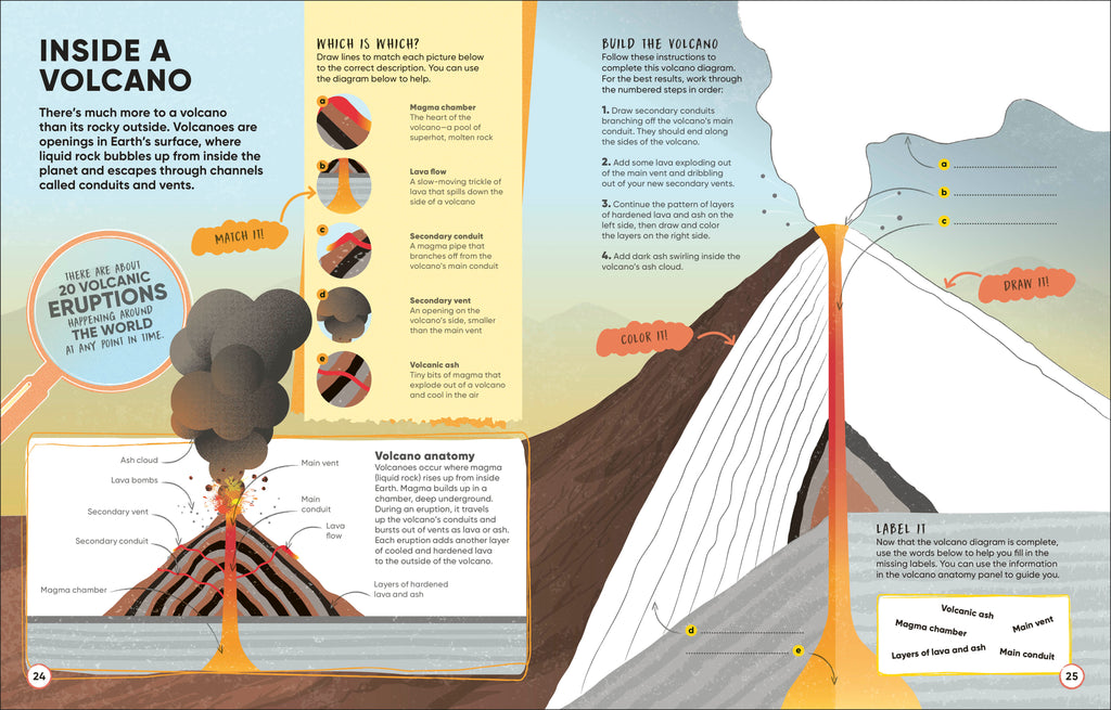 Brain Booster Volcanoes and Earthquakes-Spread, Image, (PRHC, Design, Do, Not, Use)-3