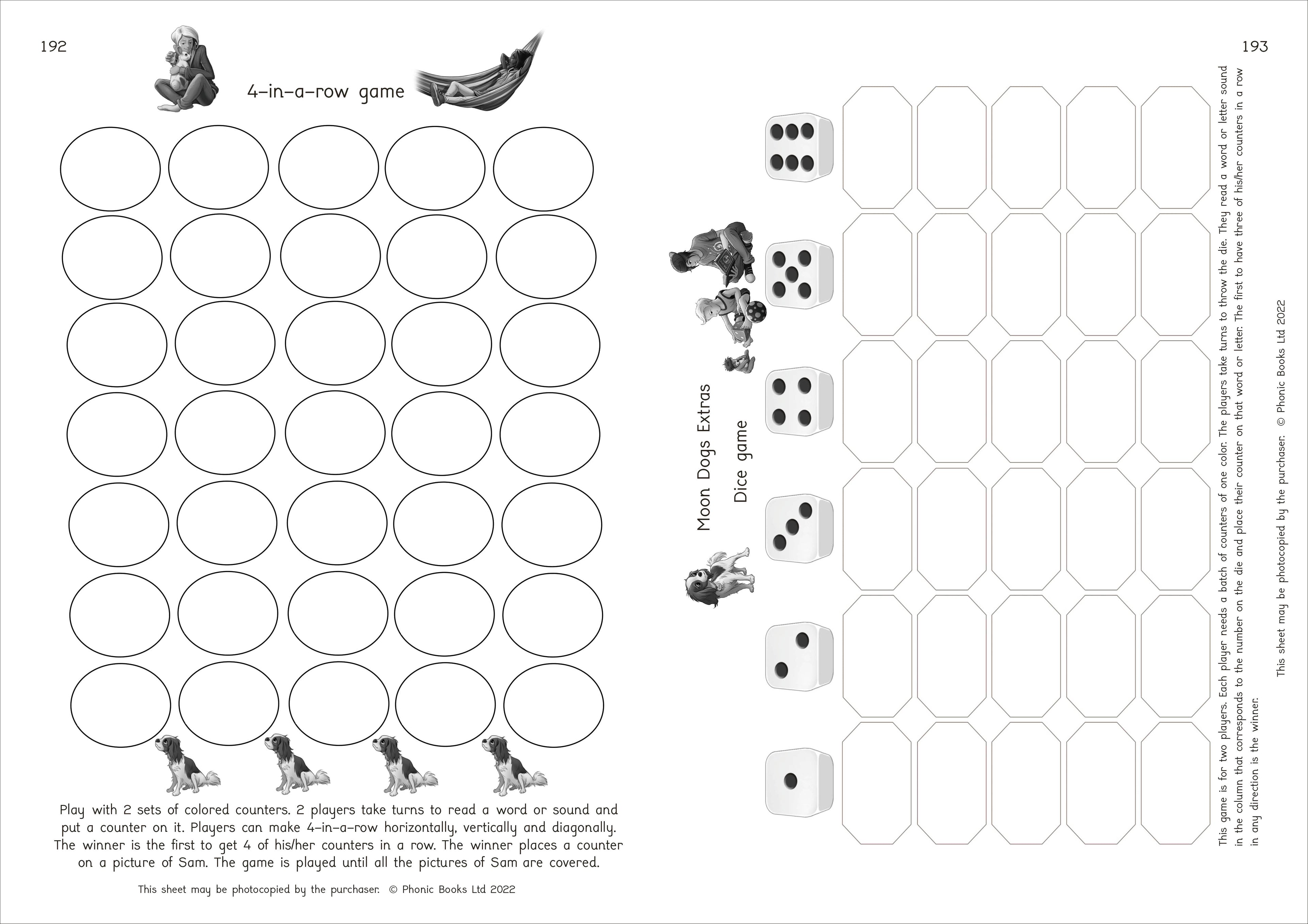 Phonic Books Moon Dogs Extras Set 1 Activities-Spread, Image, (PRHC, Design, Do, Not, Use)-3