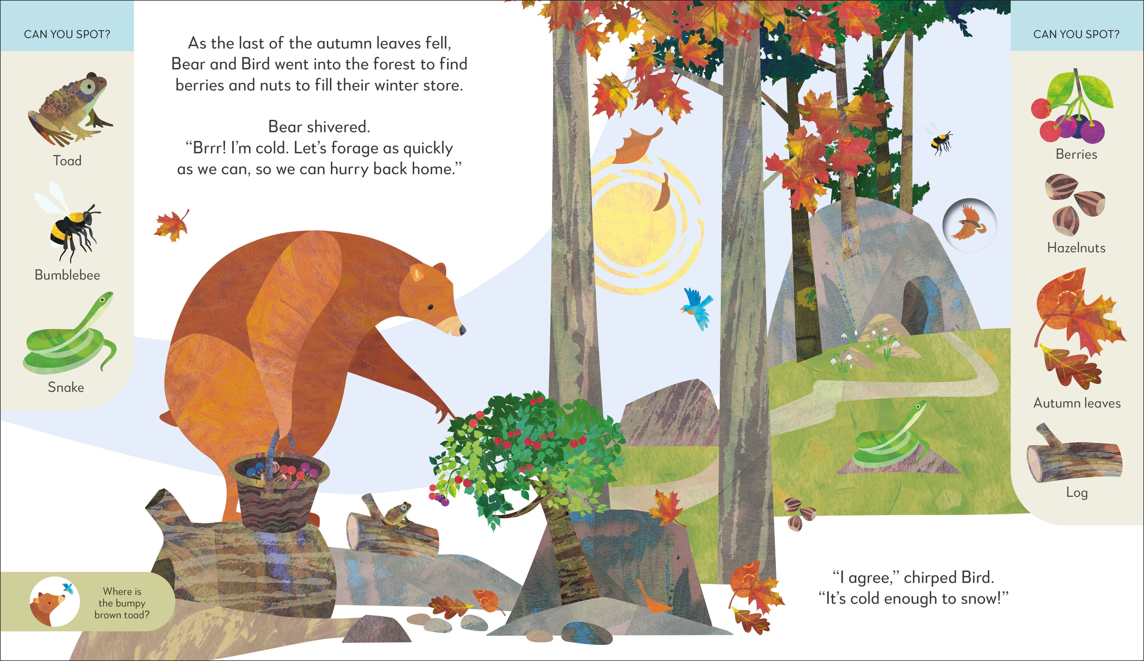 Jonny Lambert's Bear and Bird Winter Wonderland Adventure-Spread, Image, (PRHC, Design, Do, Not, Use)-1