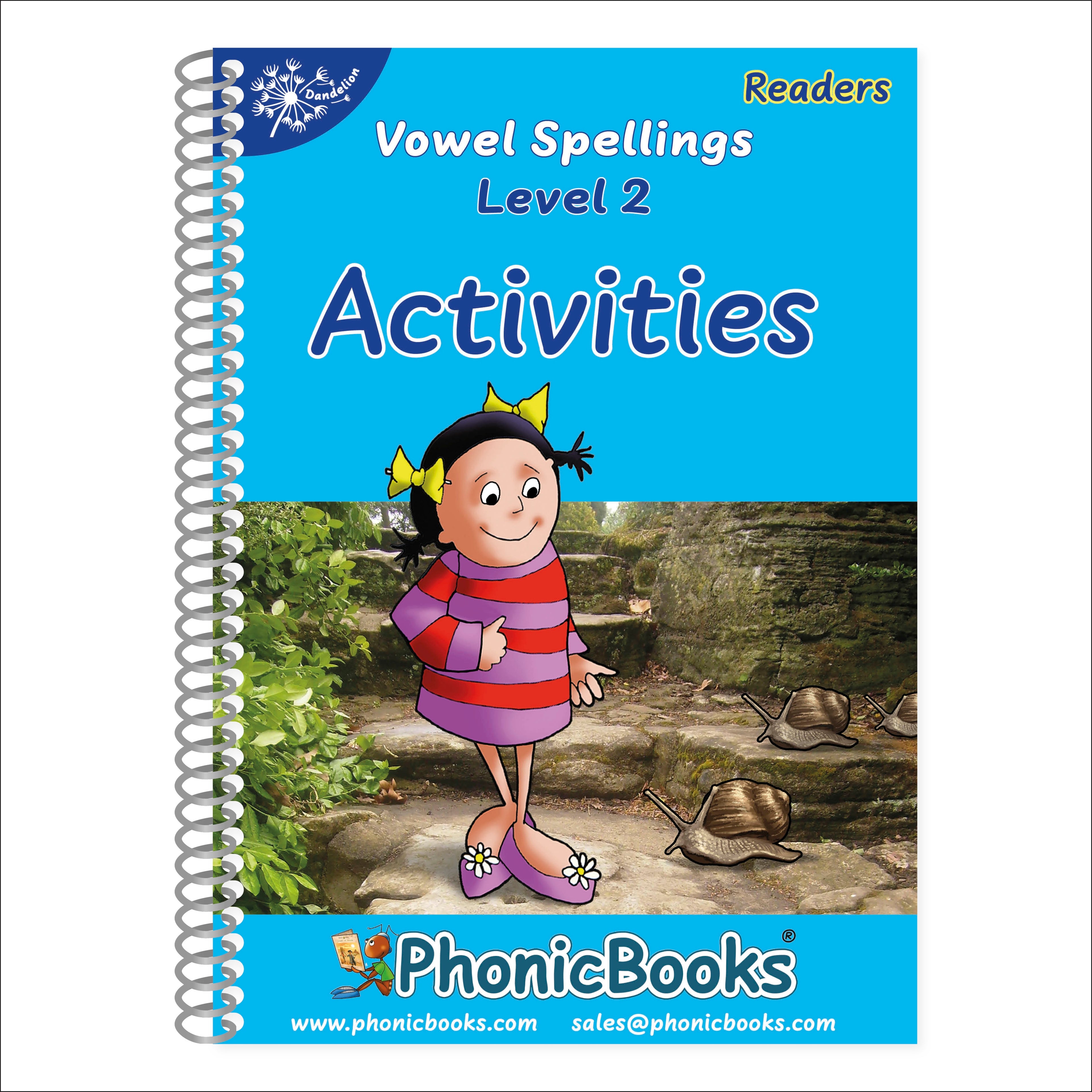 Phonic Books Dandelion Readers Vowel Spellings Level 2 Activities jacket