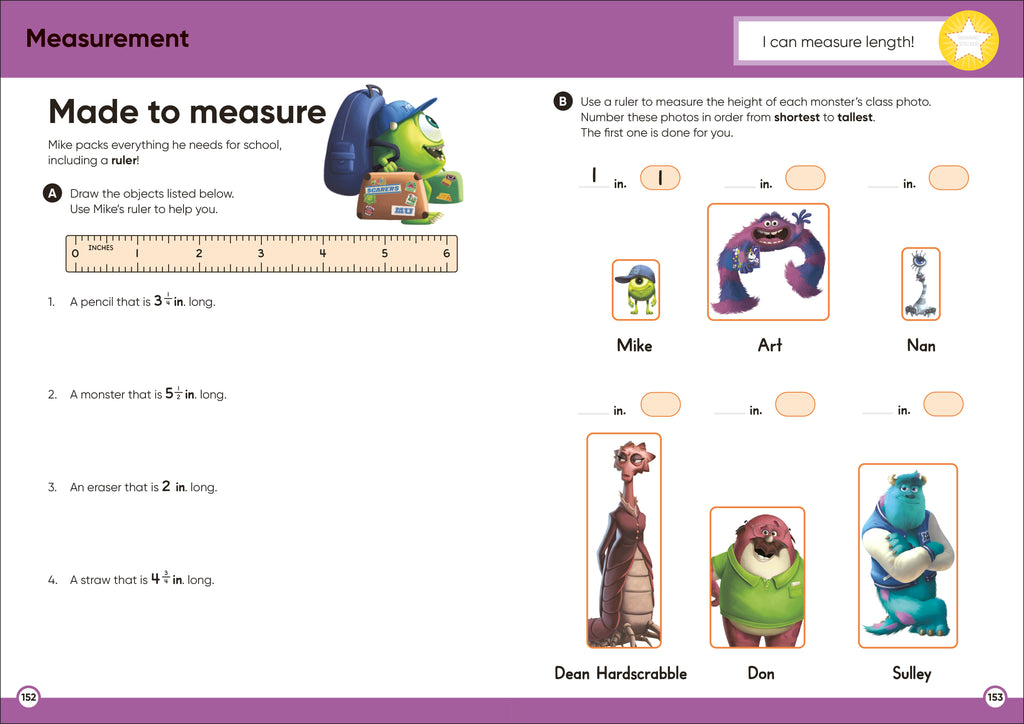 Disney Learning Big Workbook Grade 3-Spread, Image, (PRHC, Design, Do, Not, Use)-3
