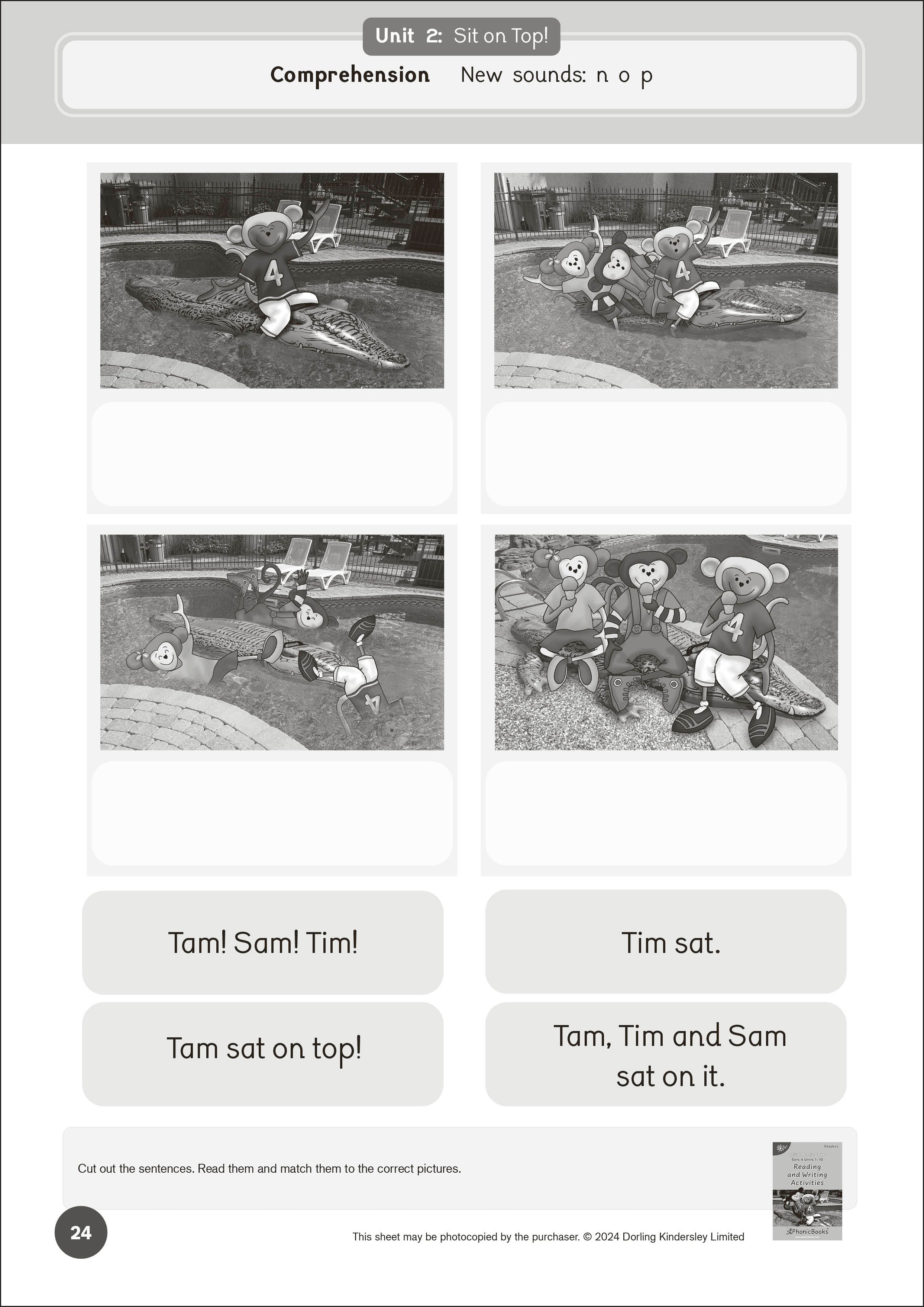 Phonic Books Dandelion Readers Set 4 Units 1-10 Reading and Writing Activities-Spread, Image, (PRHC, Design, Do, Not, Use)-3