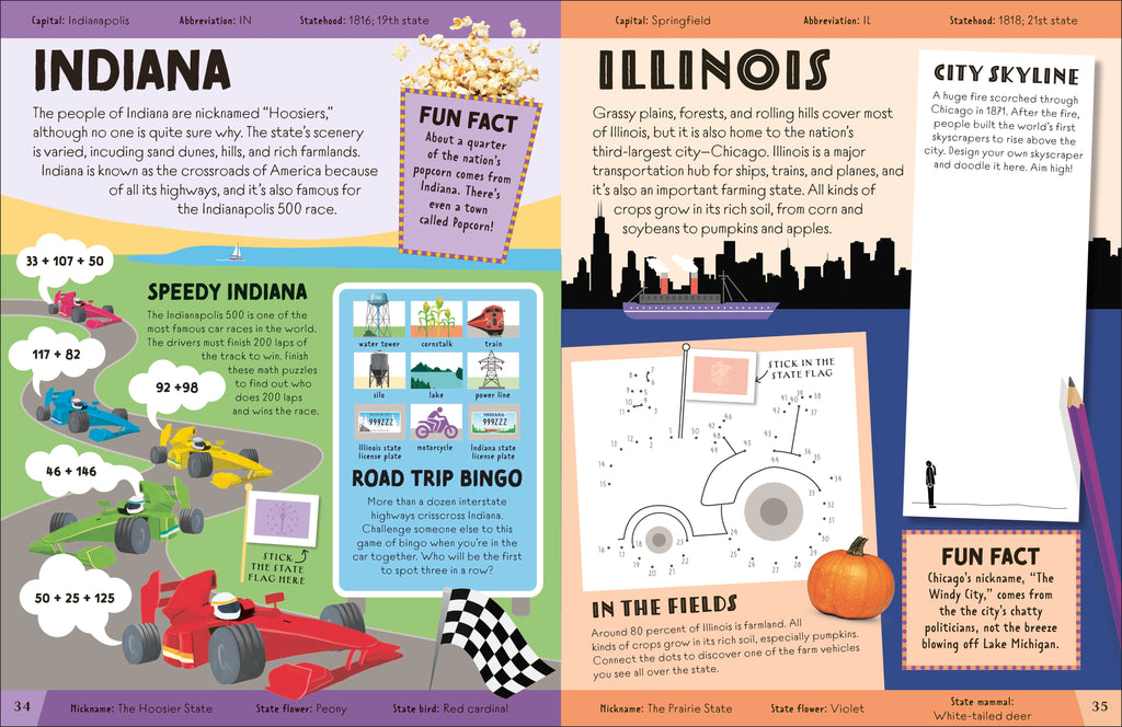 50 States Activity Book