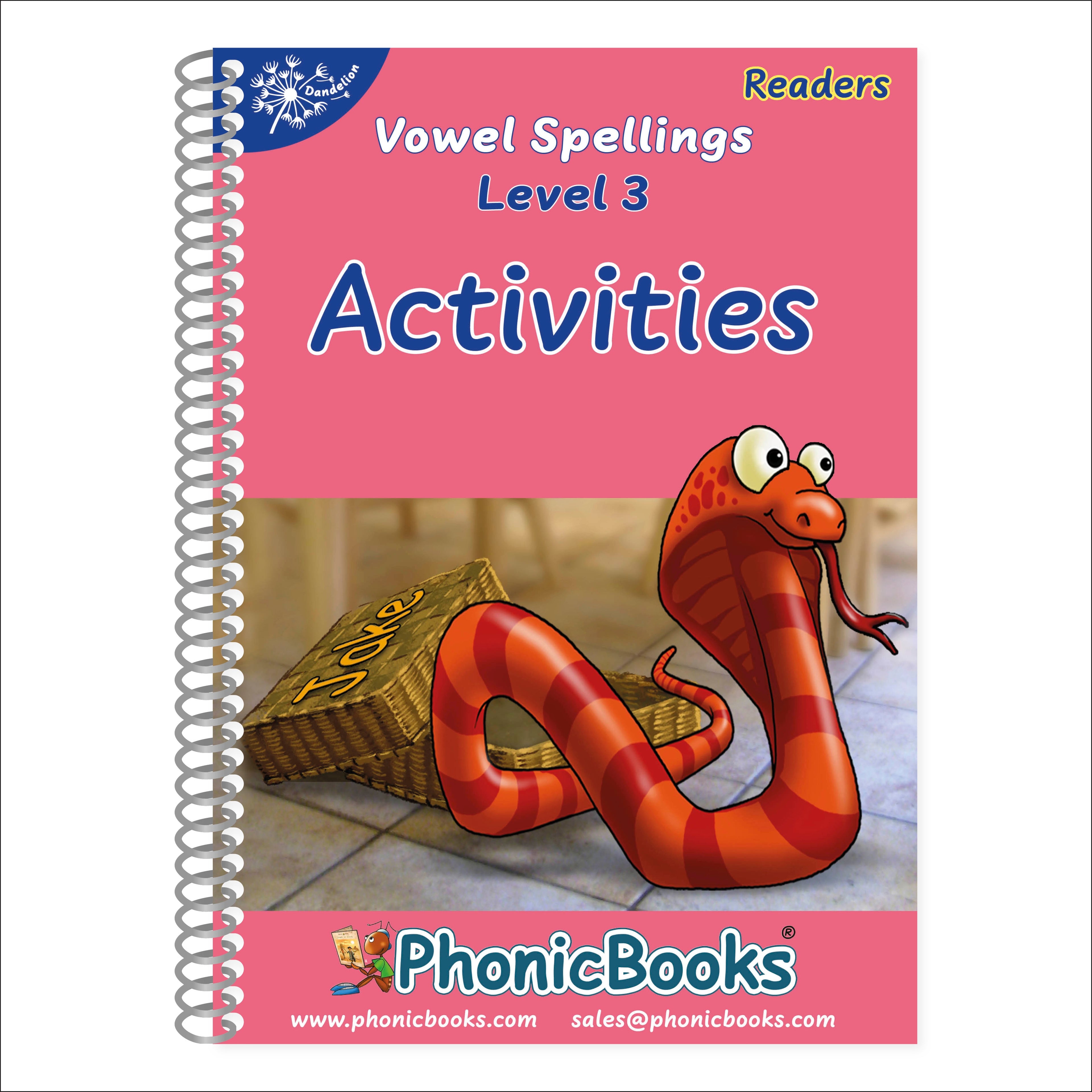 Phonic Books Dandelion Readers Vowel Spellings Level 3 Activities jacket