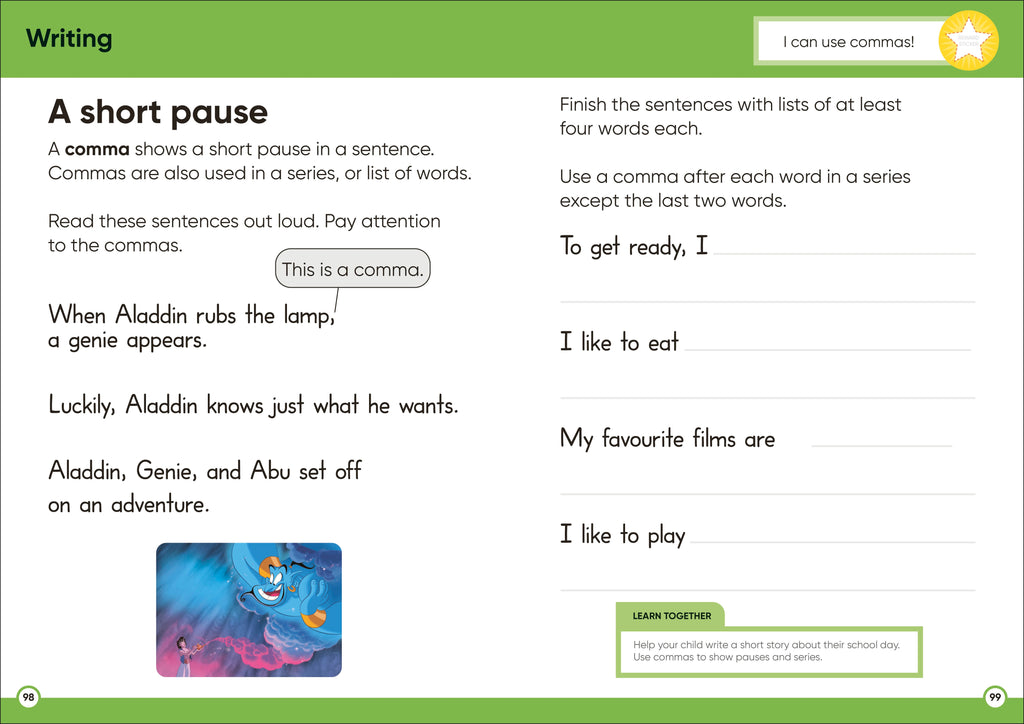 9780241763858-Disney Learning Big Workbook Ages 6-7 (Year 2)-Spread Image-2