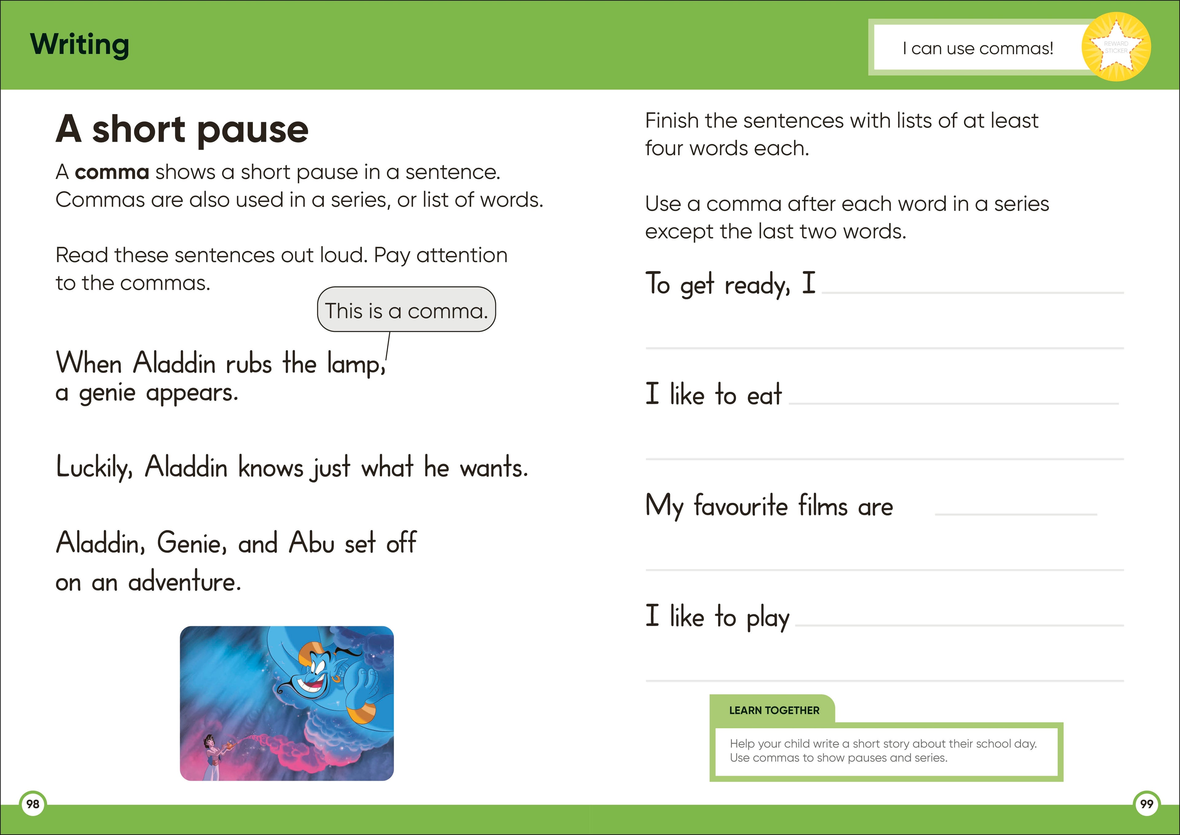 9780241763858-Disney Learning Big Workbook Ages 6-7 (Year 2)-Spread Image-2