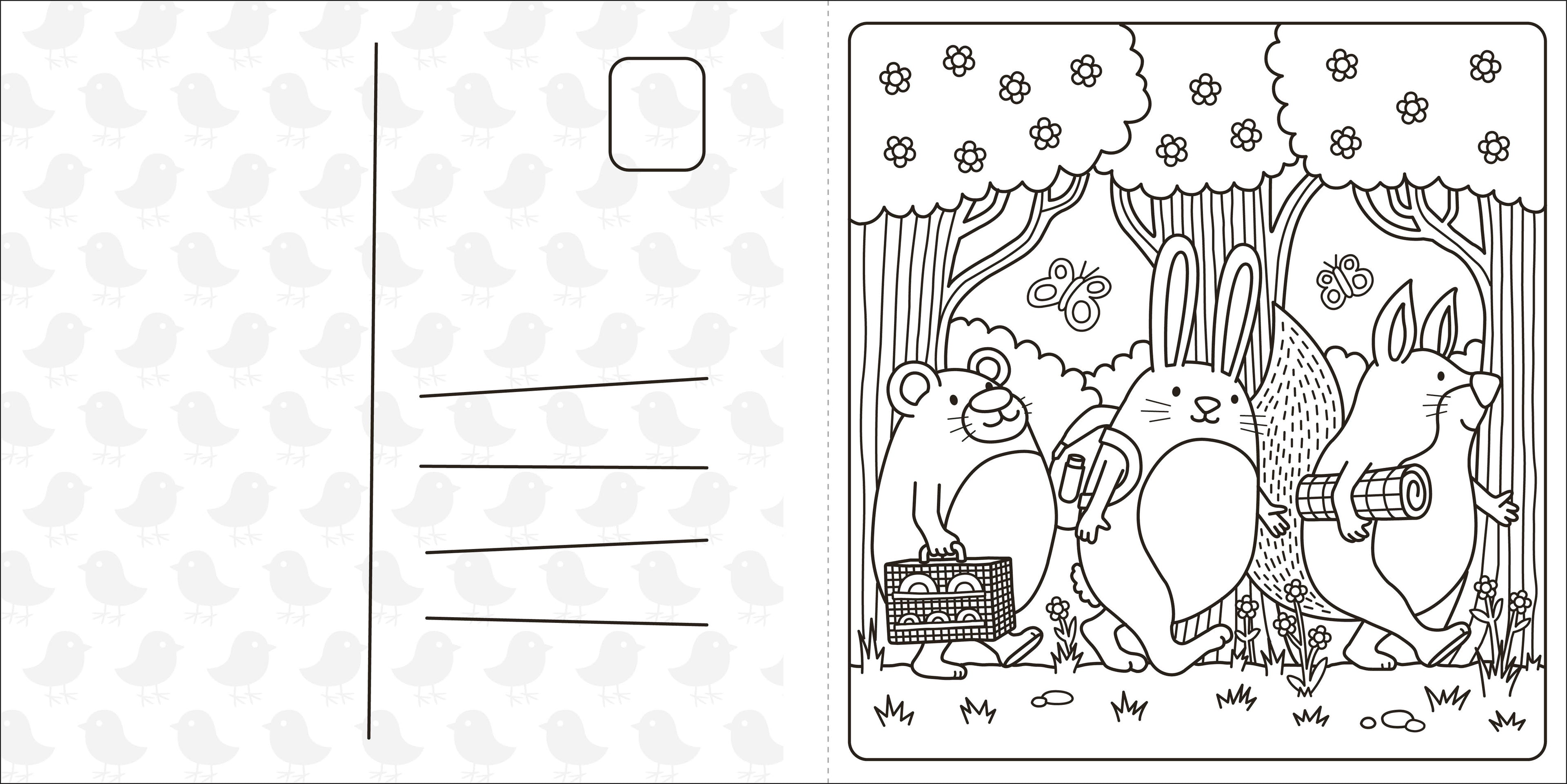 Super Cuties: A Cozy Springtime Coloring Book