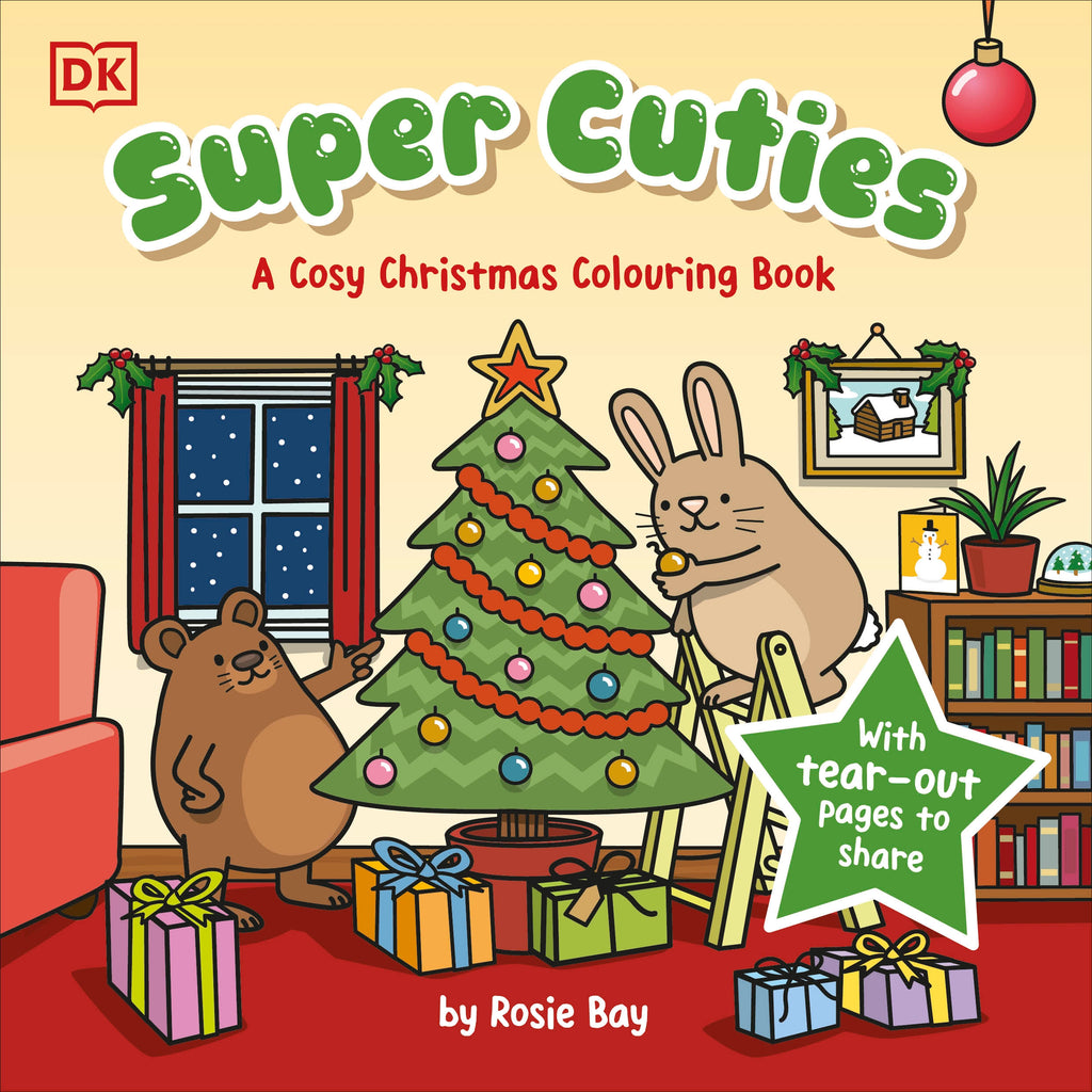 Super Cuties A Cosy Christmas Colouring Book- book cover