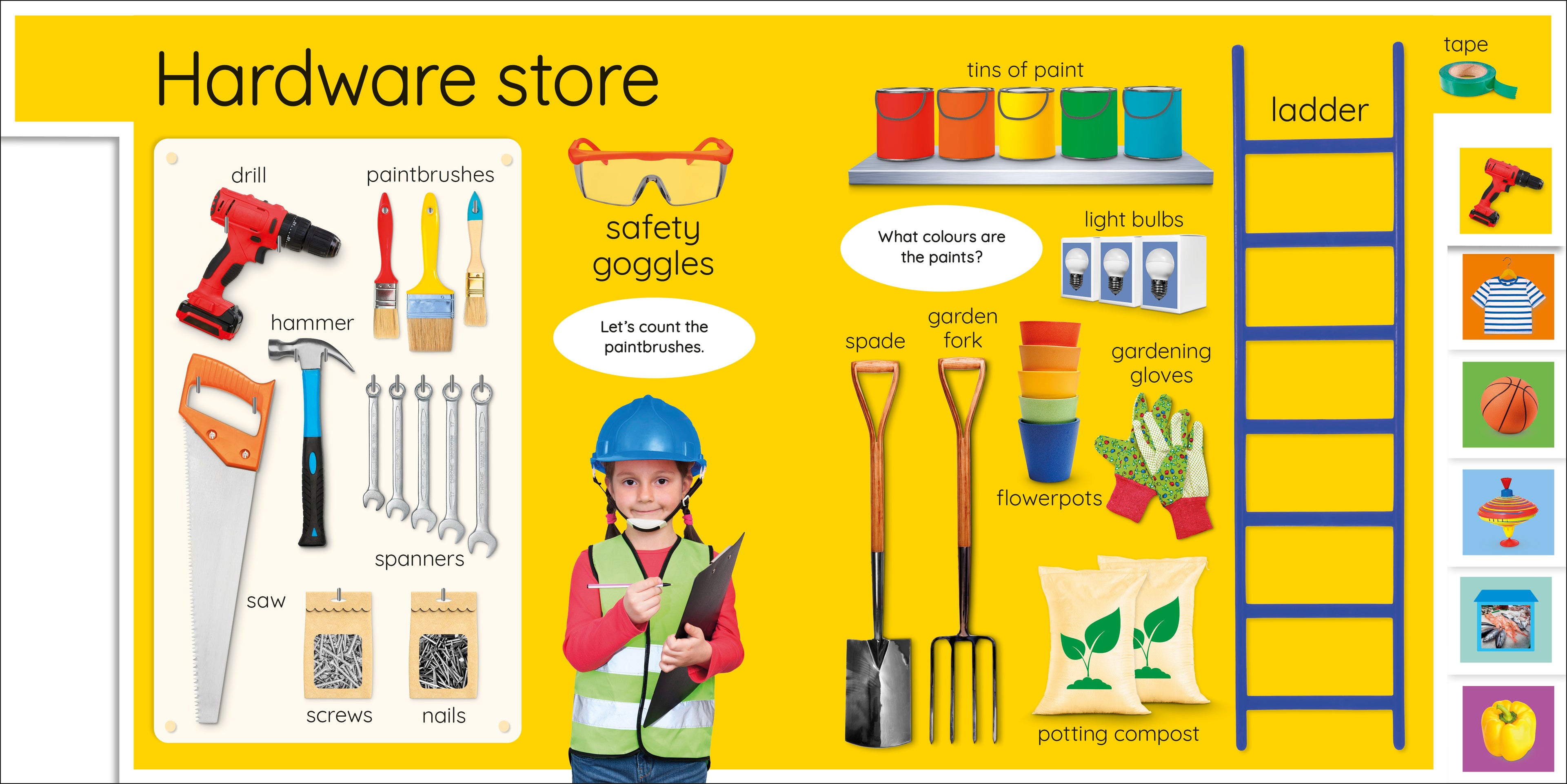 My First Let's Shop! What Shall We Buy?-Spread, Image, (PRHC, Design, Do, Not, Use)-2