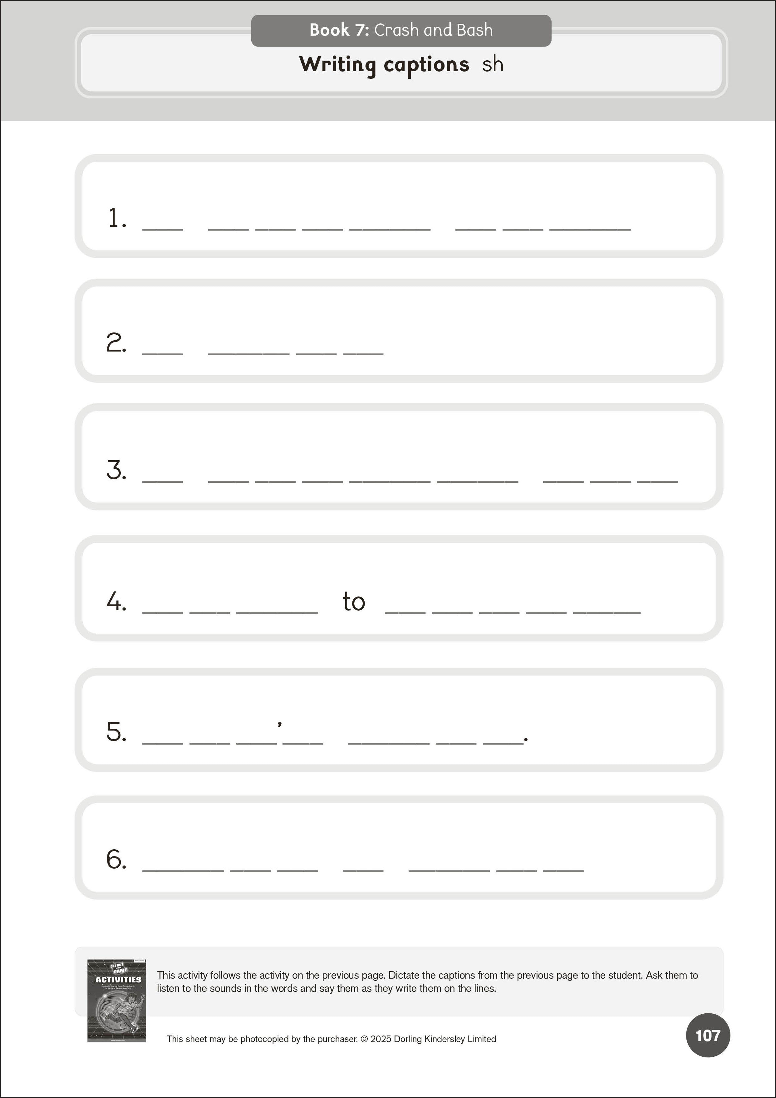 Phonic Books Get Out of the Game Activities-Spread, Image, (PRHC, Design, Do, Not, Use)-4