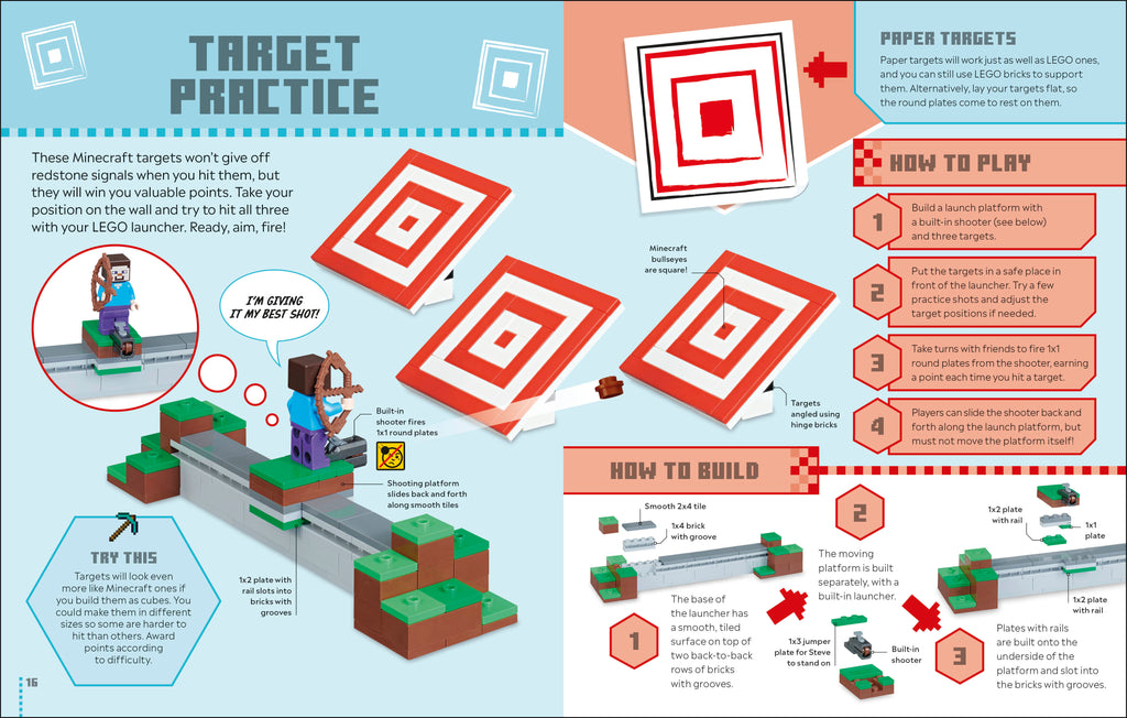 LEGO Minecraft Games Book-Spread, Image, (PRHC, Design, Do, Not, Use)-1