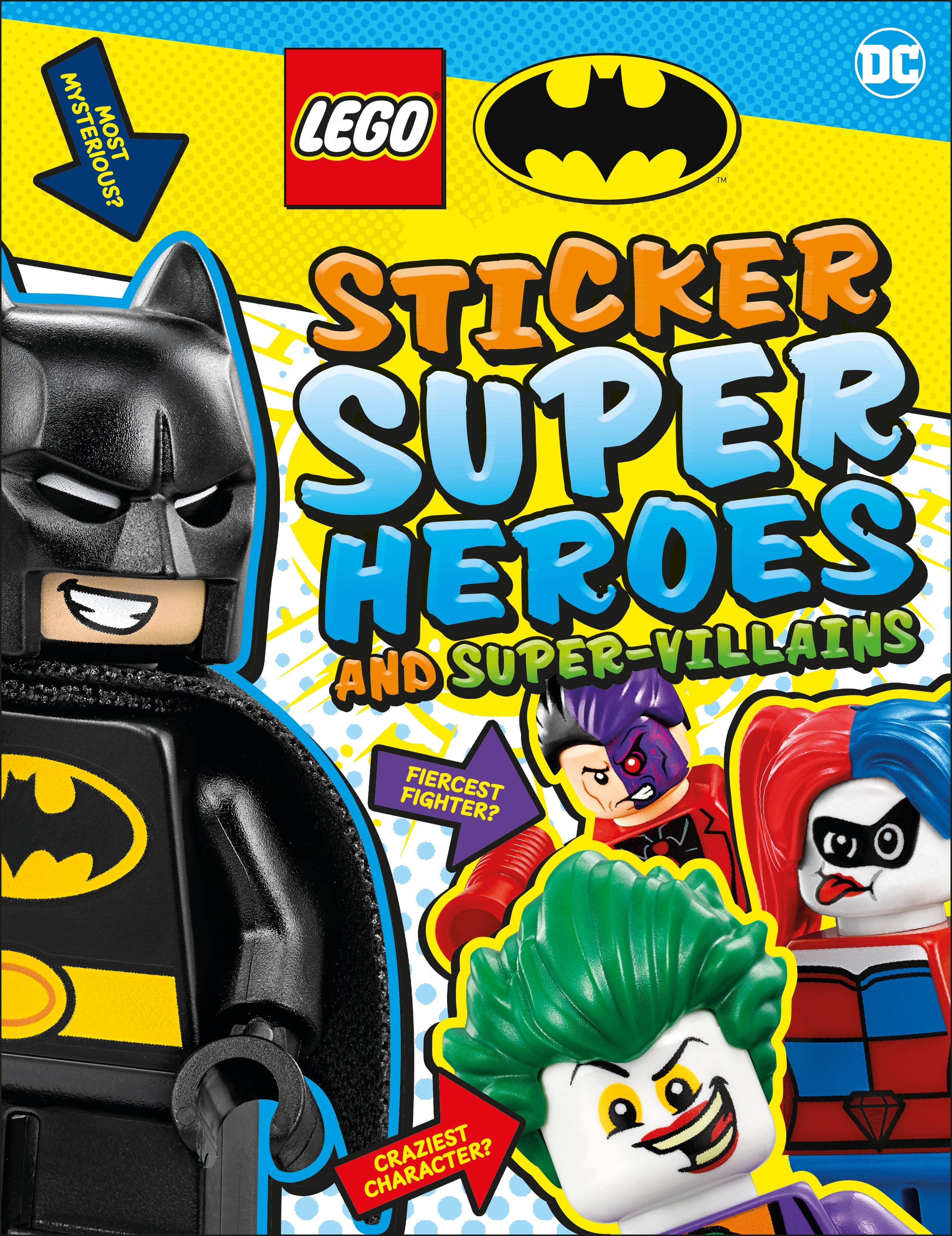 LEGO Batman Sticker Super Heroes and Super-Villains jacket