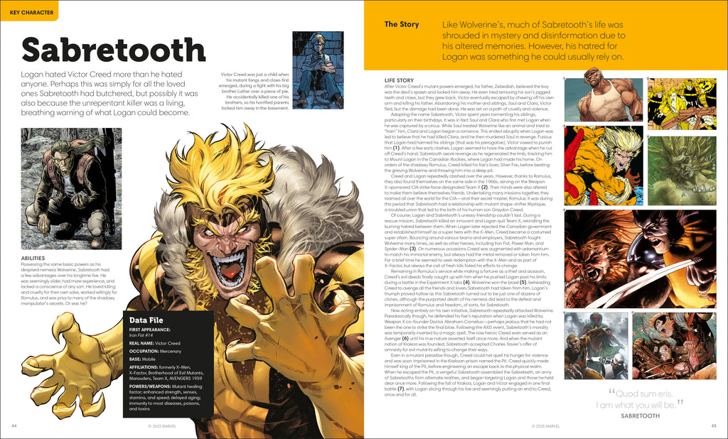 Wolverine the Ultimate Guide-Spread, Image, (PRHC, Design, Do, Not, Use)-2