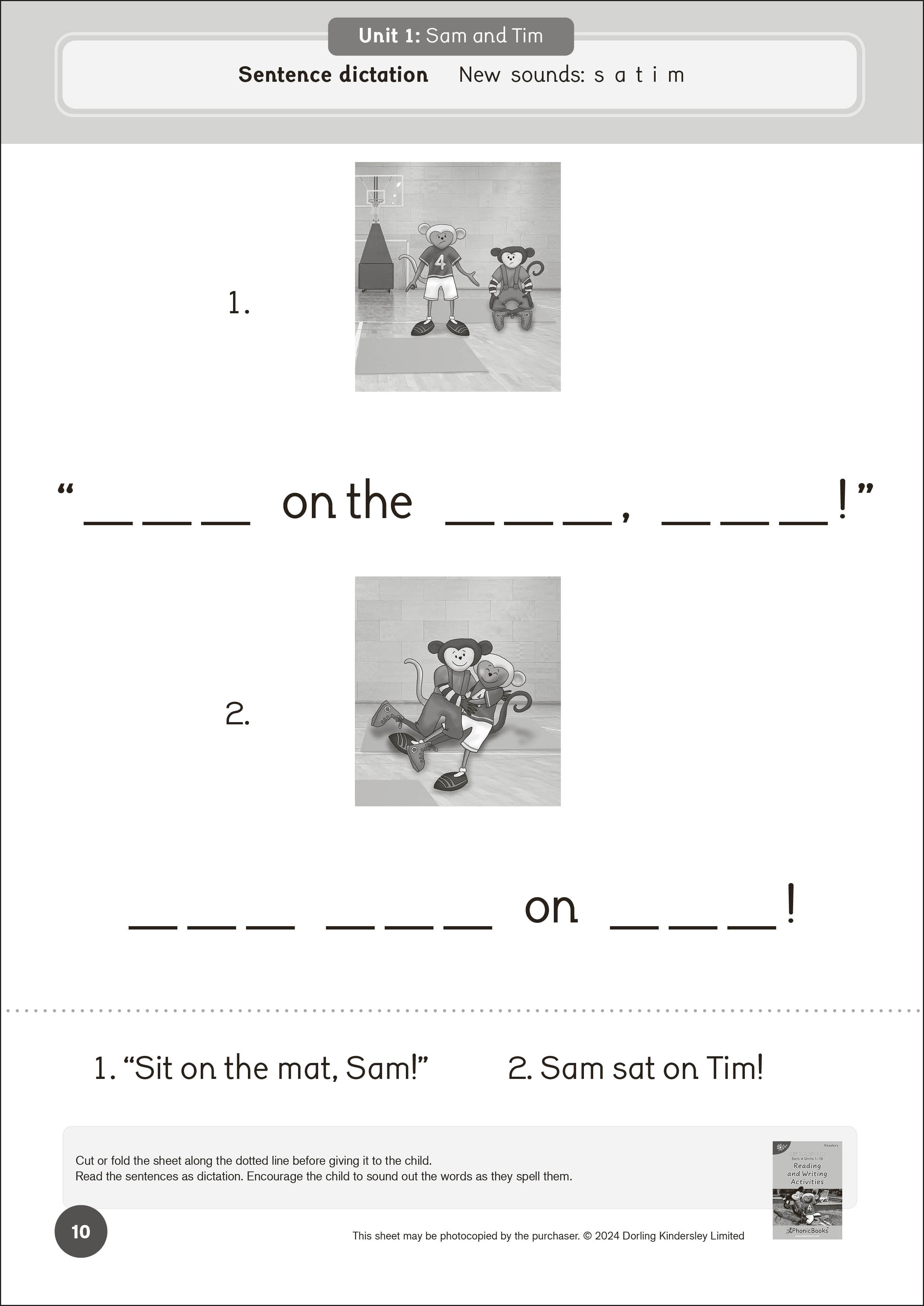 Phonic Books Dandelion Readers Set 4 Units 1-10 Reading and Writing Activities-Spread, Image, (PRHC, Design, Do, Not, Use)-1