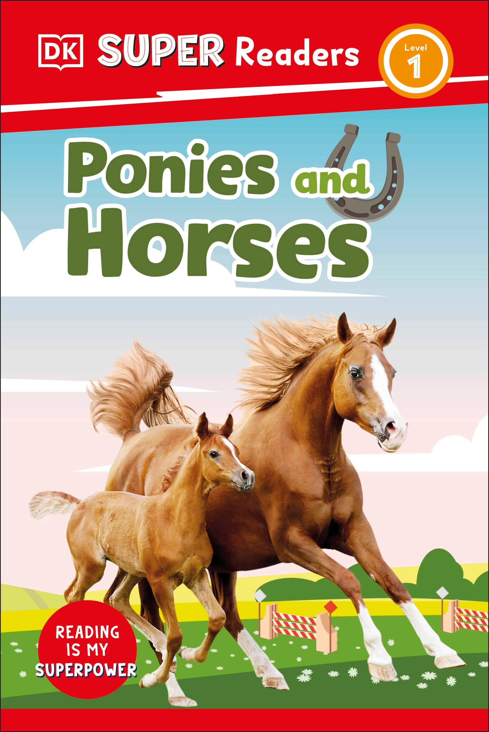 9780241592571-DK Super Readers Level 1 Ponies and Horses-Jacket Image