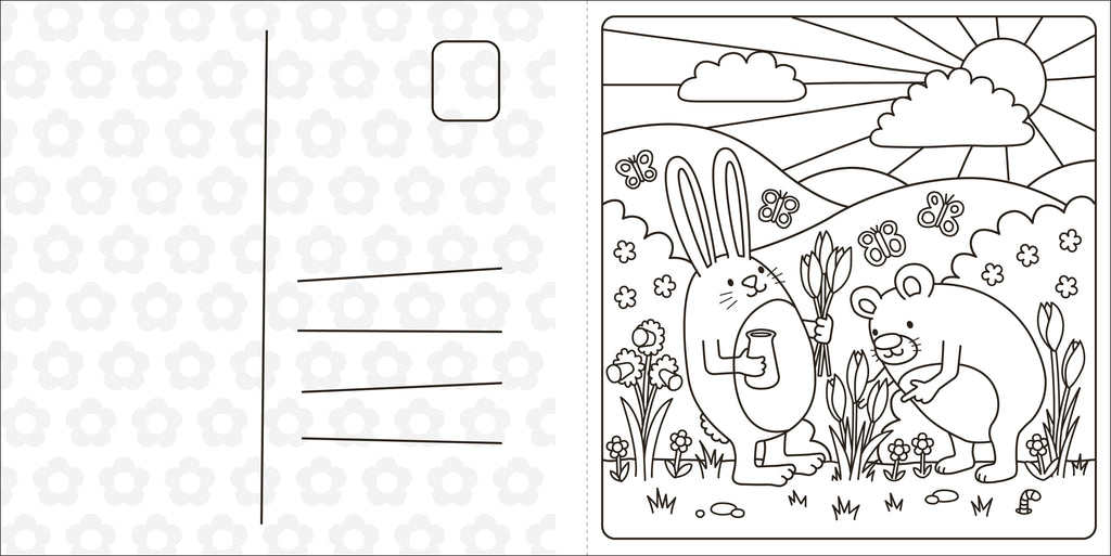 Super Cuties: A Cozy Springtime Coloring Book