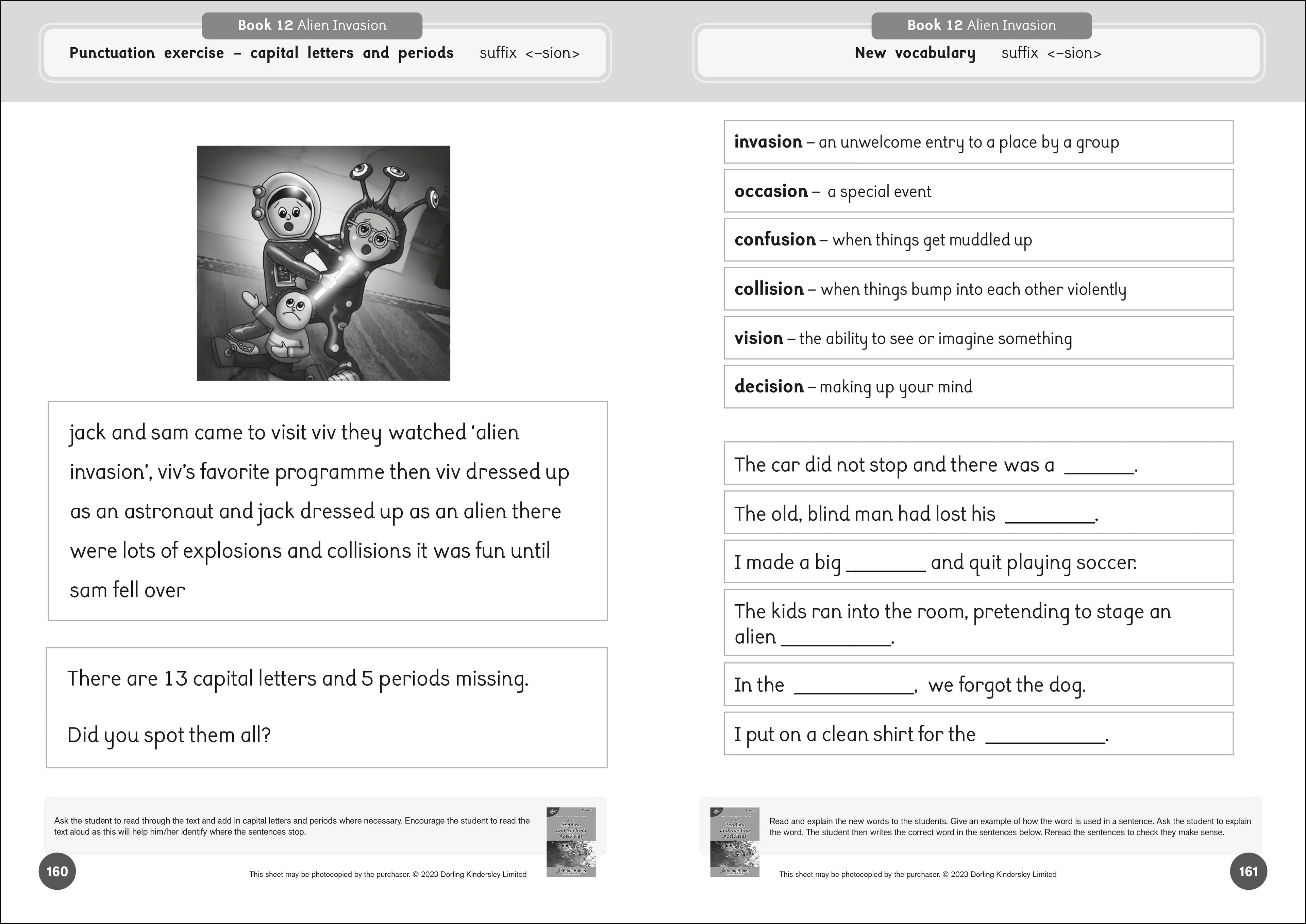 Phonic Books Dandelion Readers Reading and Spelling Activities Further Spellings and Suffixes Level 4-image