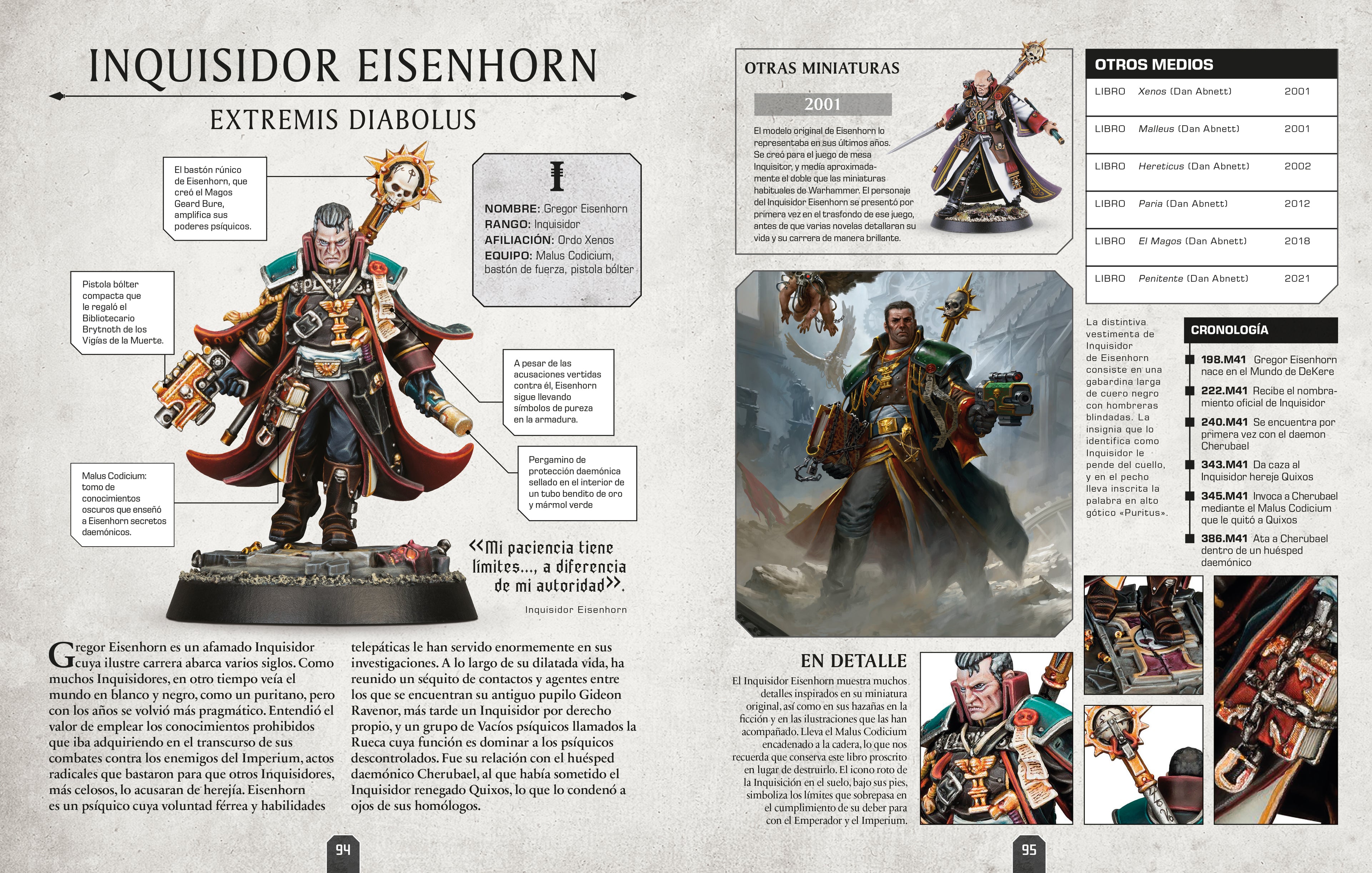 Warhammer 40,000 Enciclopedia de personajes (Character Encyclopedia)-Spread, Image, (PRHC, Design, Do, Not, Use)-3