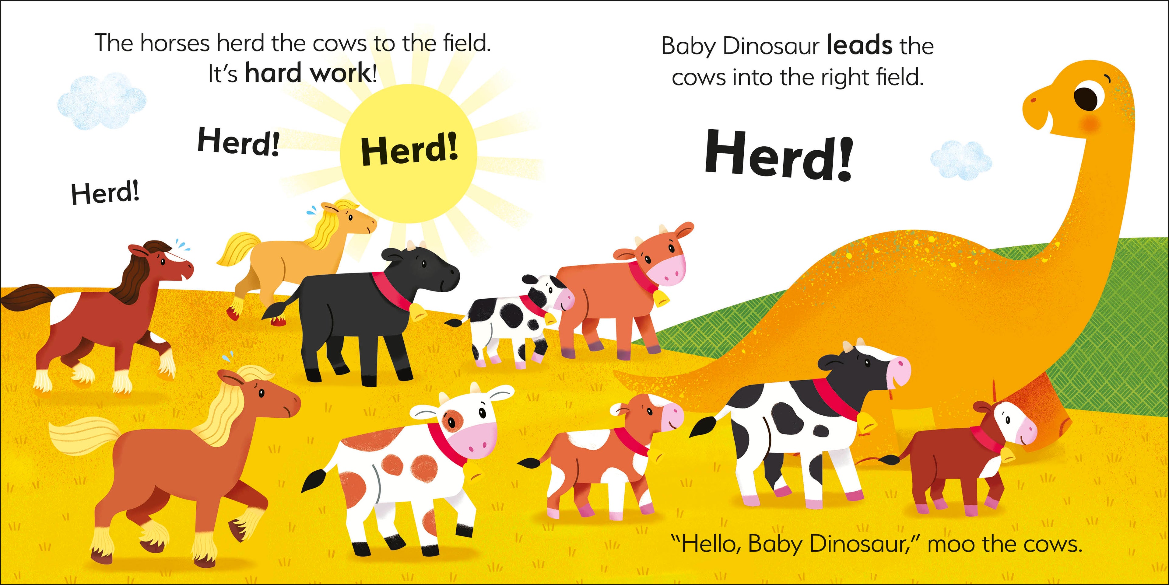 Baby Dinosaur on the Farm-Spread, Image, (PRHC, Design, Do, Not, Use)-3