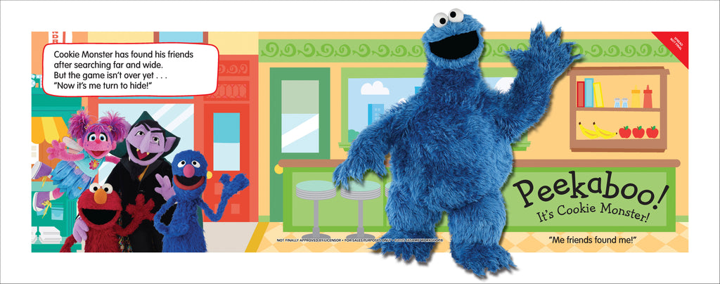 Pop-Up Peekaboo! Sesame Street Cookie Monster-Spread, Image, (PRHC, Design, Do, Not, Use)-2