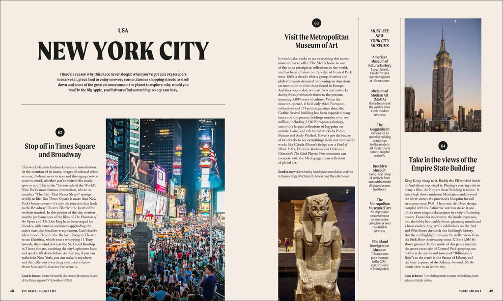 The Travel Bucket List