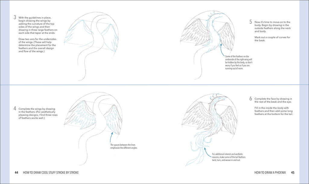 How to Draw Fun Stuff Stroke-by-Stroke-Spread, Image, (PRHC, Design, Do, Not, Use)-4