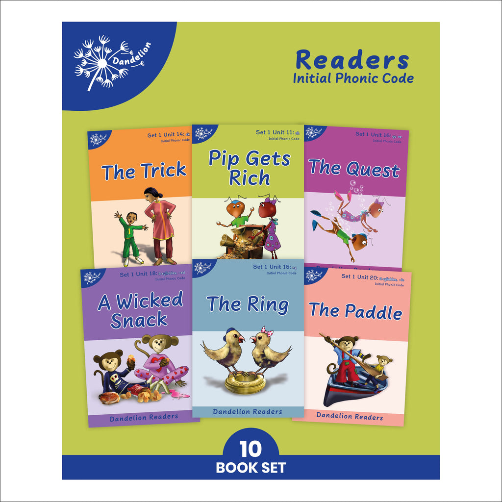 Phonic Books Dandelion Readers Set 1 Units 11-20