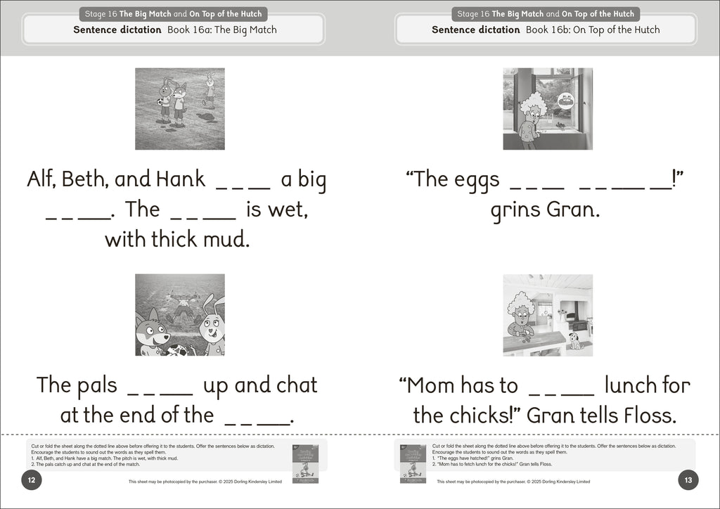 Phonic Books Dandelion Launchers Extras Stages 16-20 Reading and Writing Activities-Spread, Image, (PRHC, Design, Do, Not, Use)-2