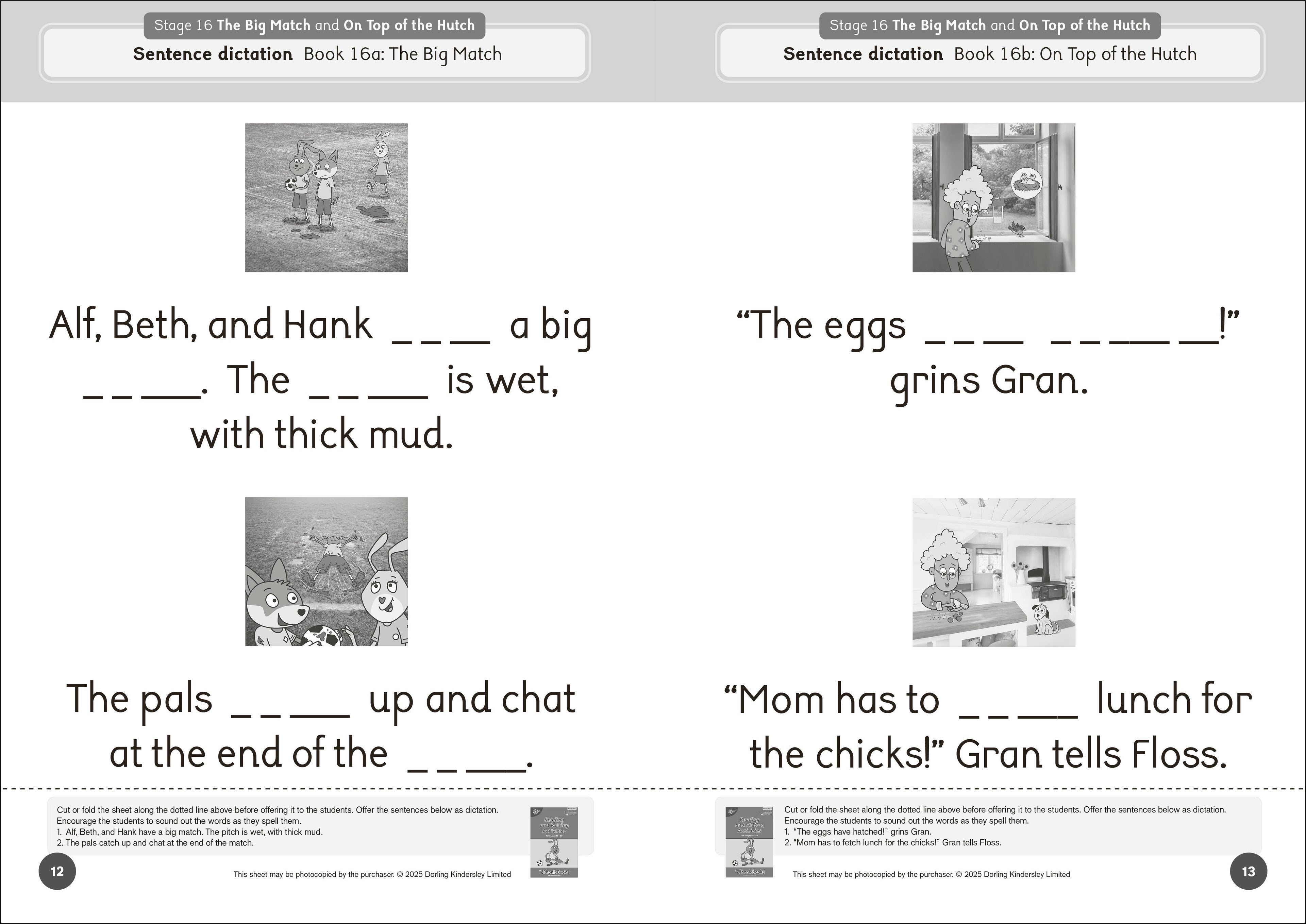 Phonic Books Dandelion Launchers Extras Stages 16-20 Reading and Writing Activities-Spread, Image, (PRHC, Design, Do, Not, Use)-2