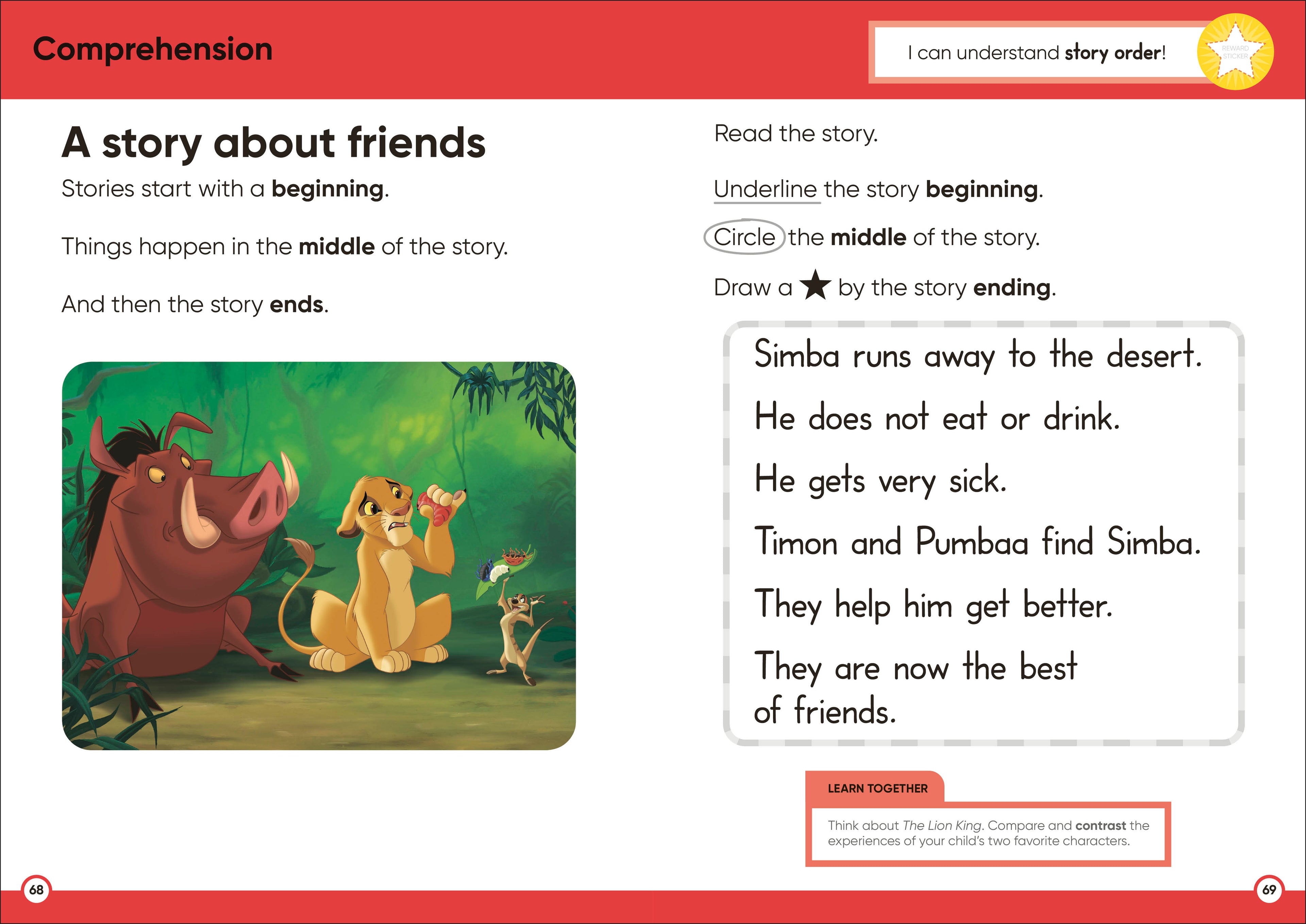 Disney Learning Big Workbook Kindergarten-Spread, Image, (PRHC, Design, Do, Not, Use)-4