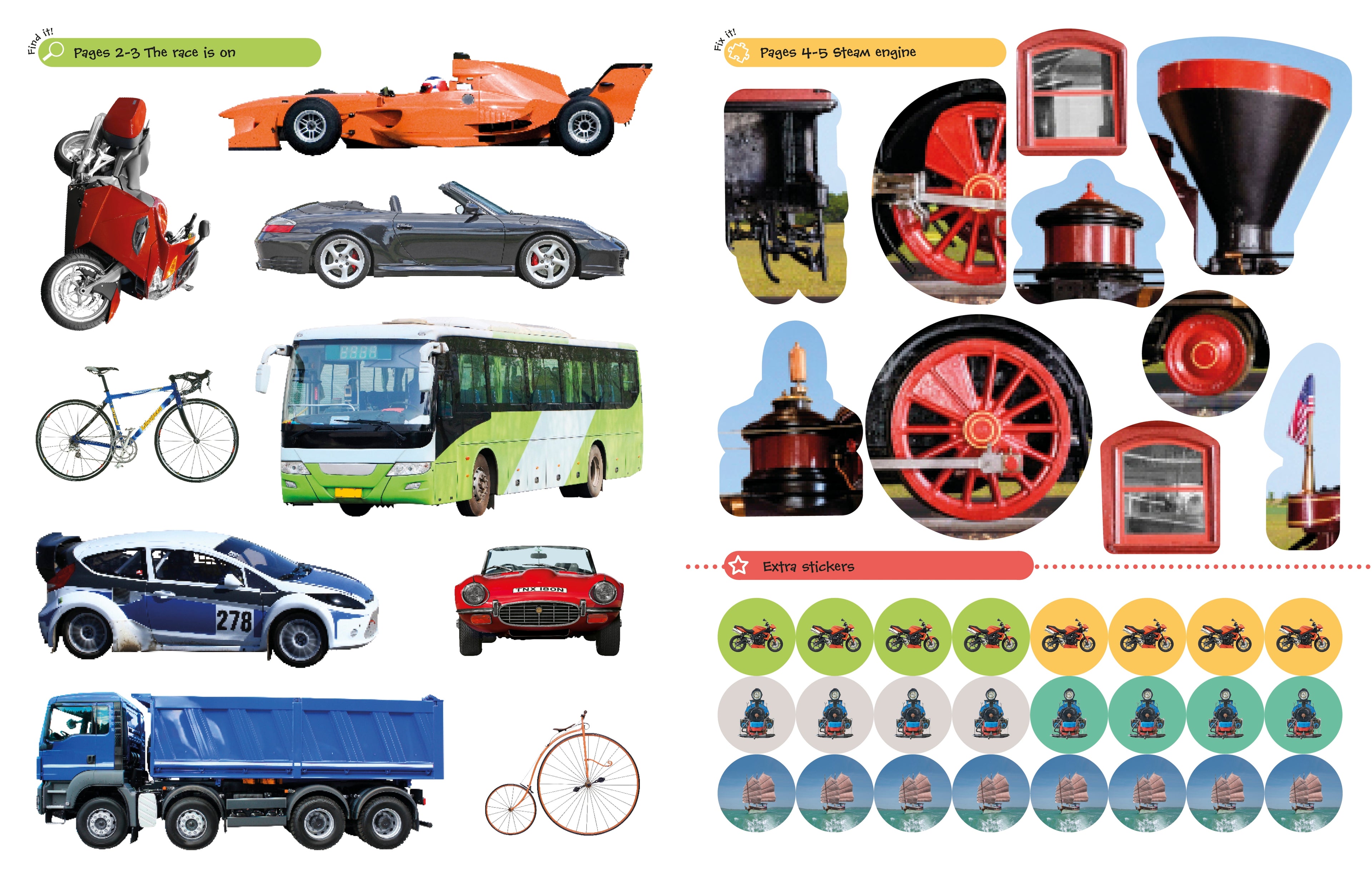 Ultimate Sticker Book: Things That Go