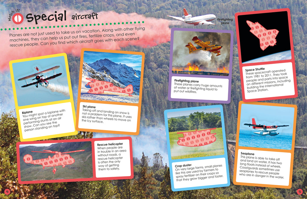 Ultimate Sticker Book: Airplanes and Other Flying Machines