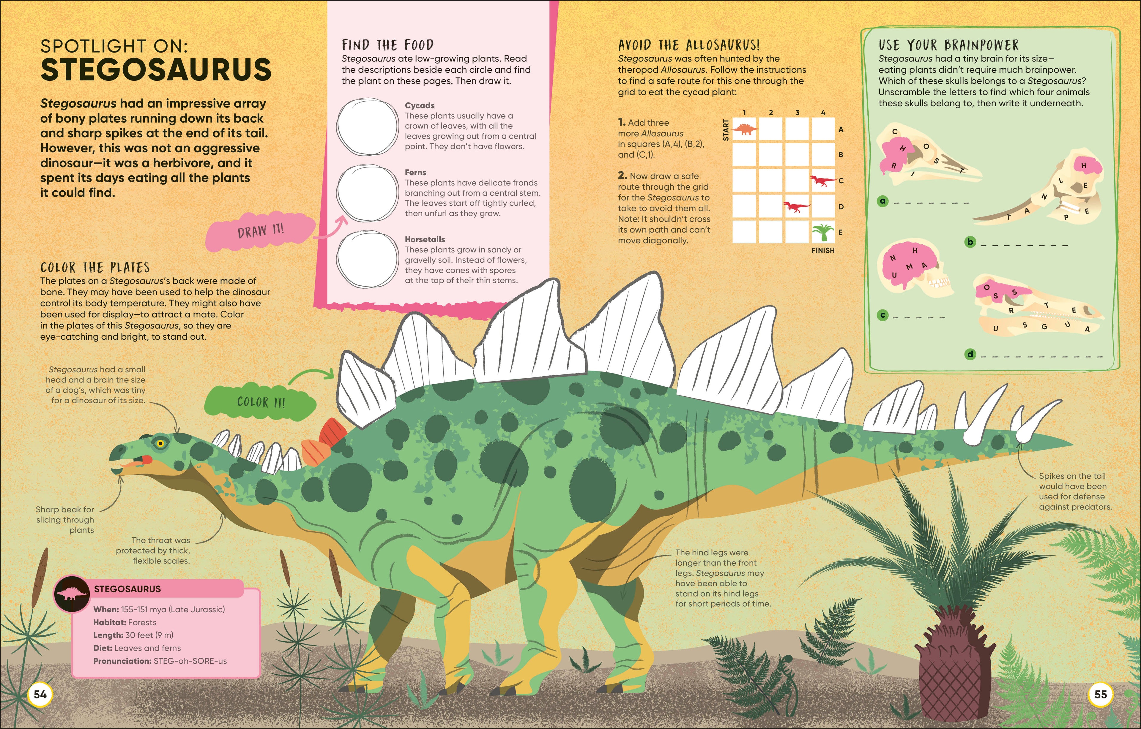Brain Booster Dinosaurs and Other Prehistoric Creatures-Spread, Image, (PRHC, Design, Do, Not, Use)-8