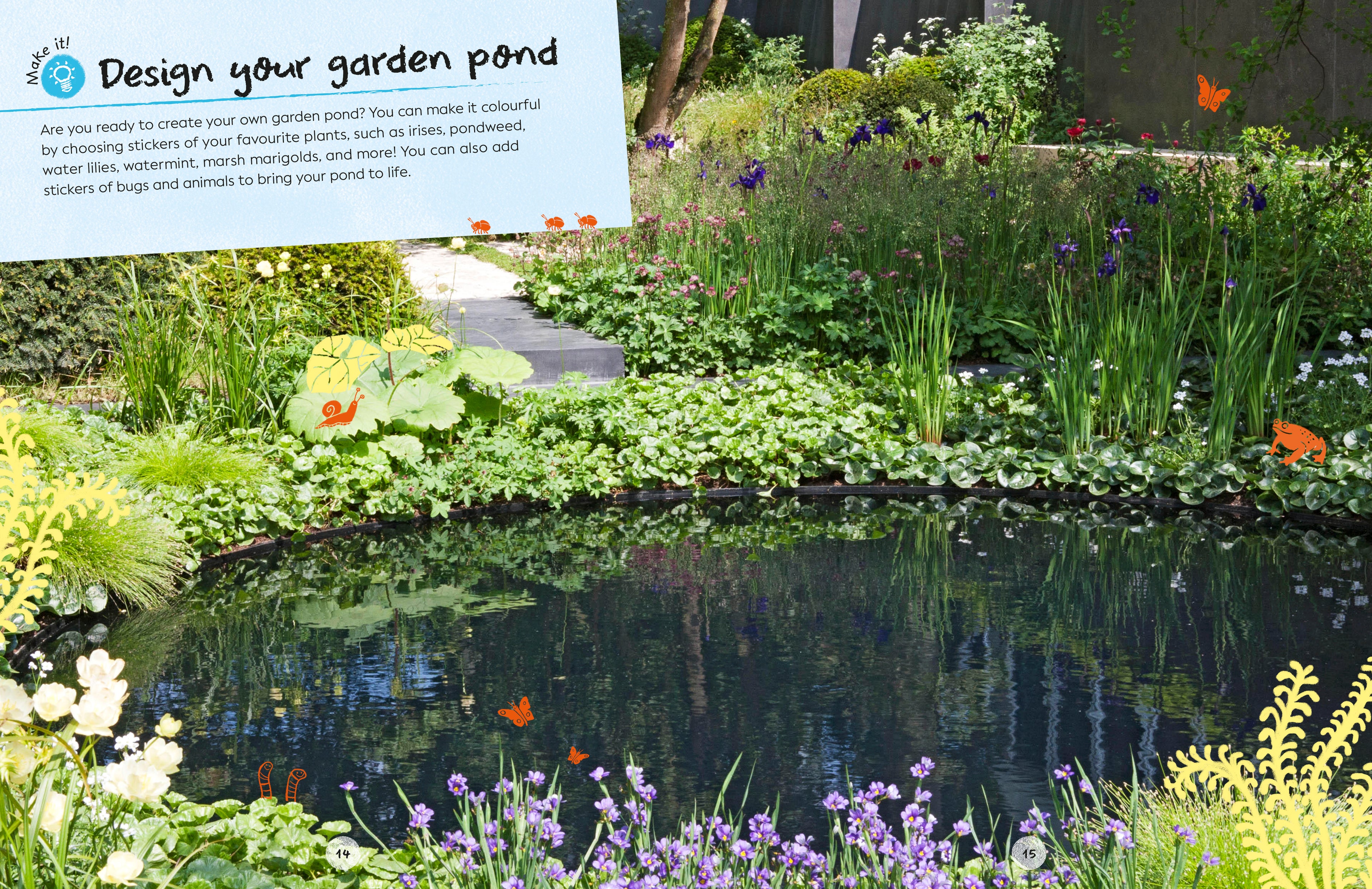 Ultimate Sticker Book Garden Pond-Spread, Image, (PRHC, Design, Do, Not, Use)-3