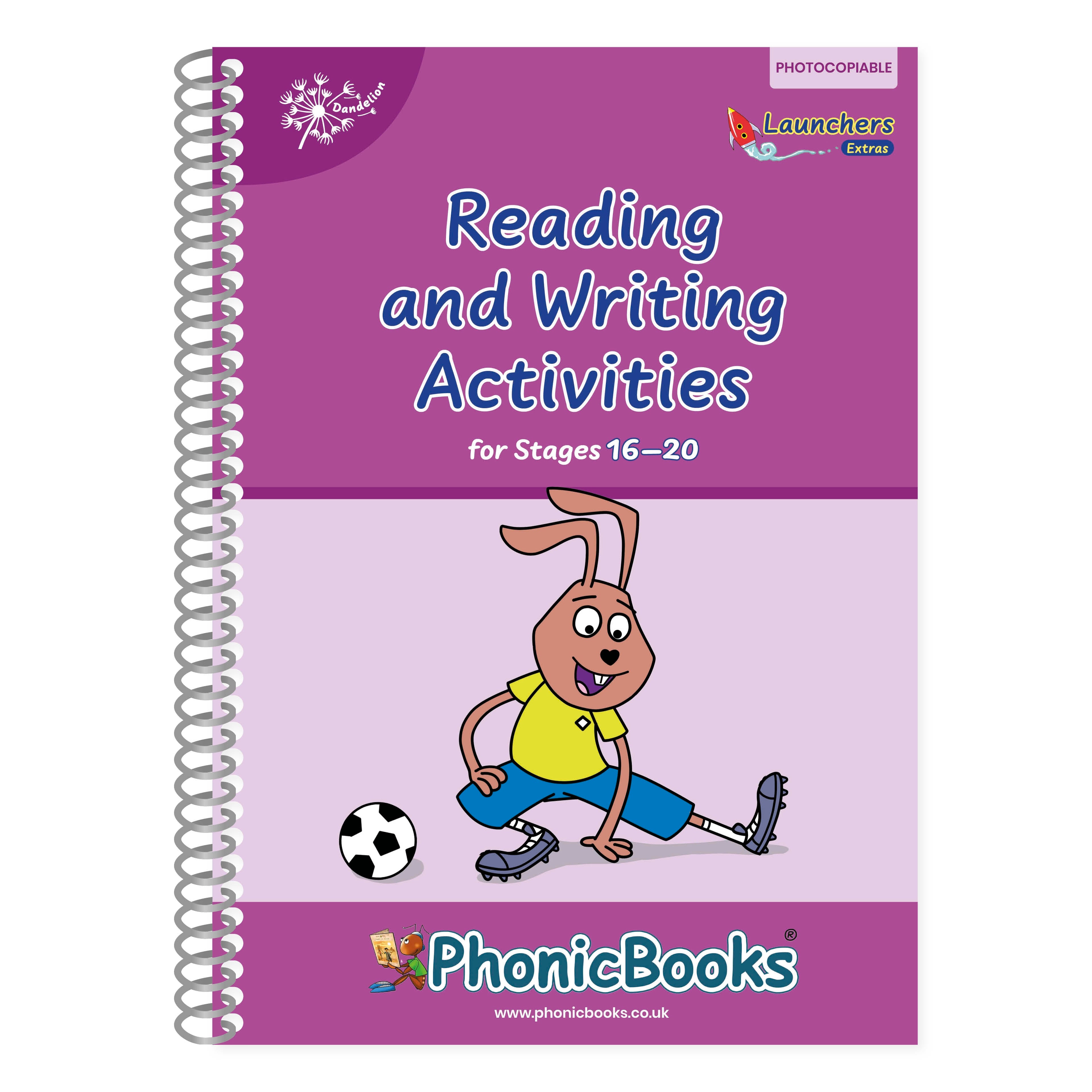 Phonic Books Dandelion Launchers Extras Stages 16-20 Reading and Writing Activities- book cover