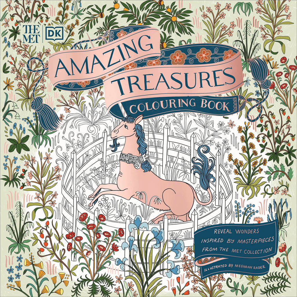 The Met Amazing Treasures Colouring Book spread 2