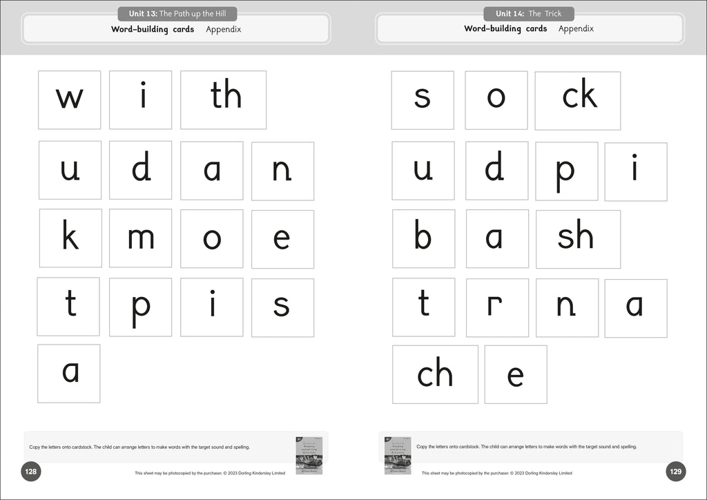 Phonic Books Dandelion Readers Reading and Writing Activities Set 1 Units 11-20-image
