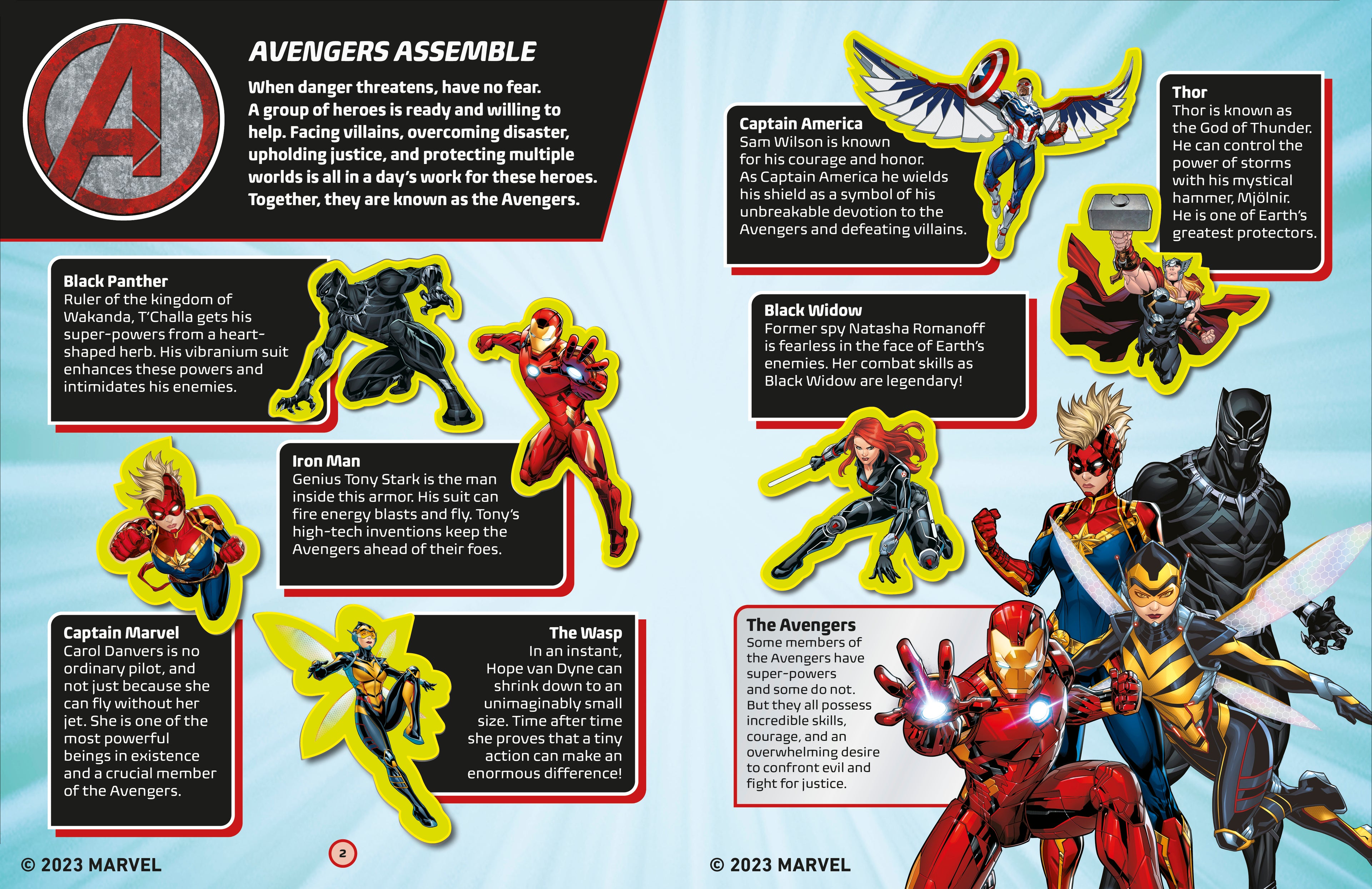 Marvel Avengers Glow in the Dark Sticker Book-Spread, Image, (PRHC, Design, Do, Not, Use)-1